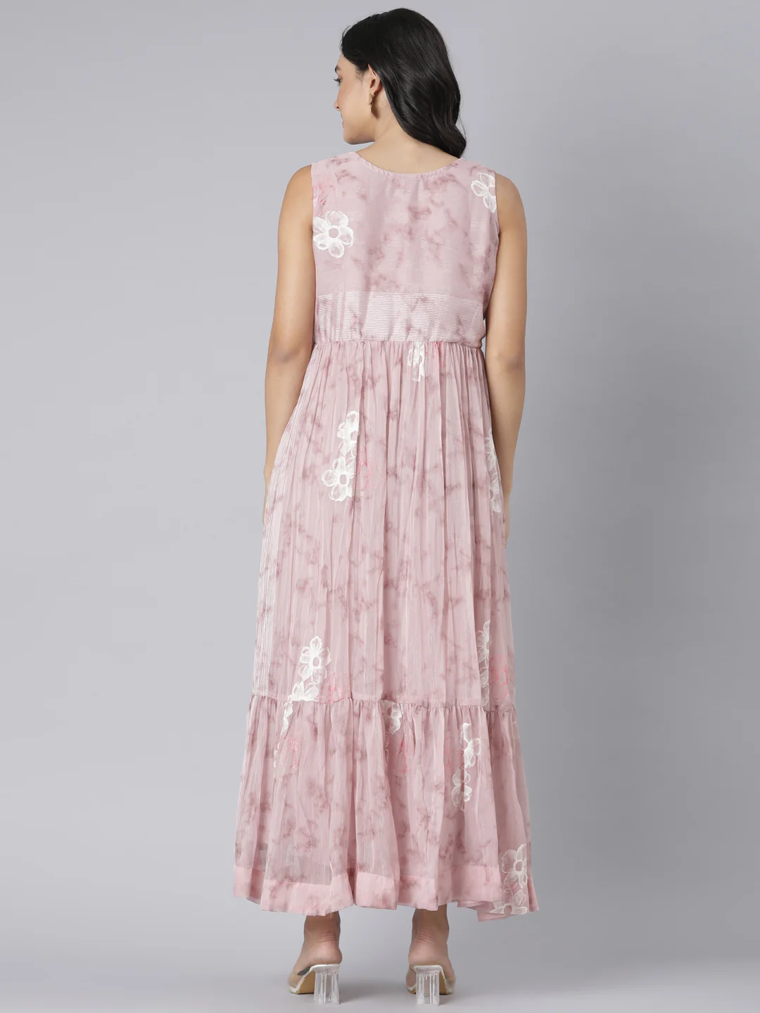 Neerus Onion Casual Floral Maxi Dresses - Image 3