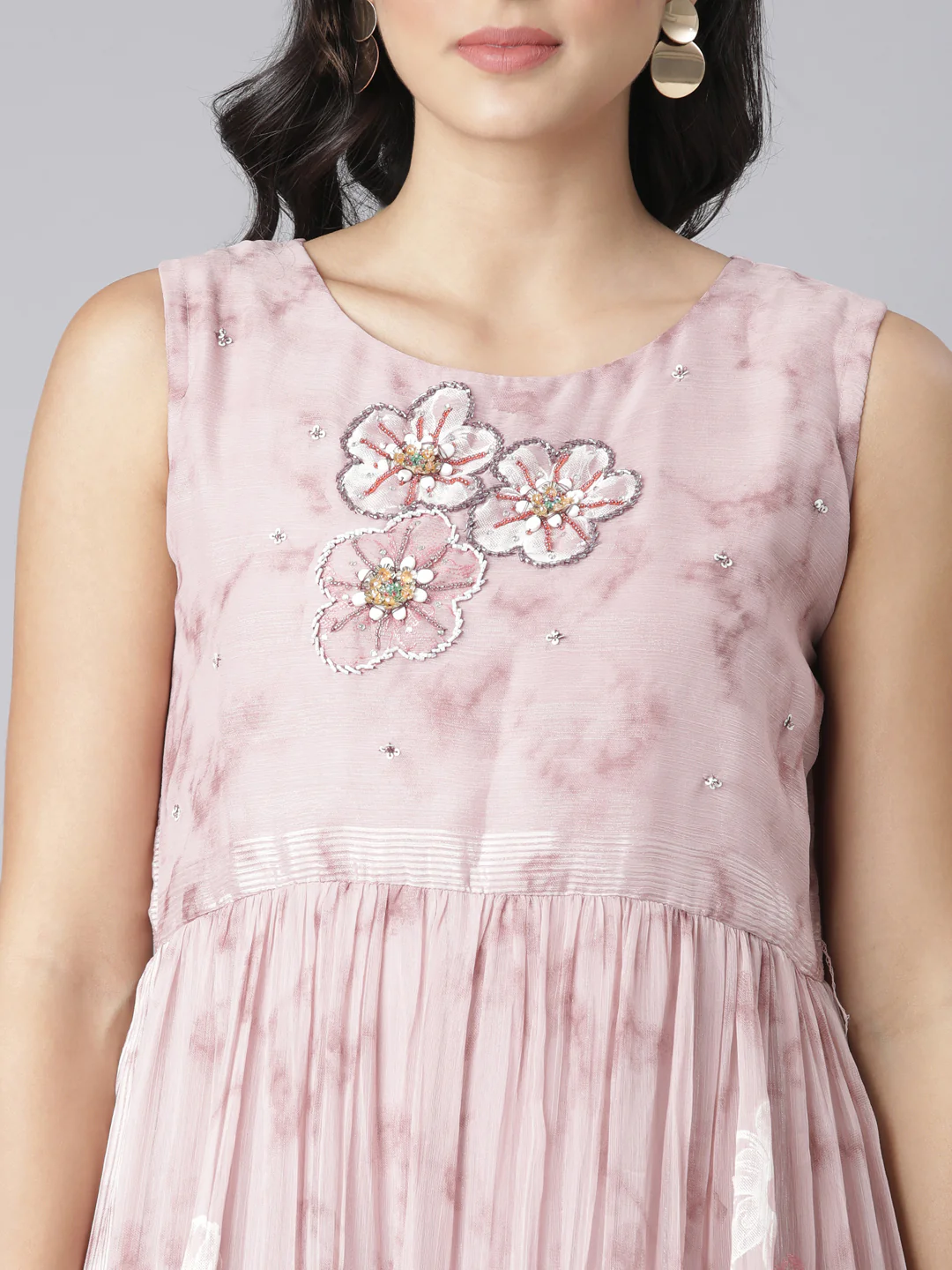 Neerus Onion Casual Floral Maxi Dresses - Image 4
