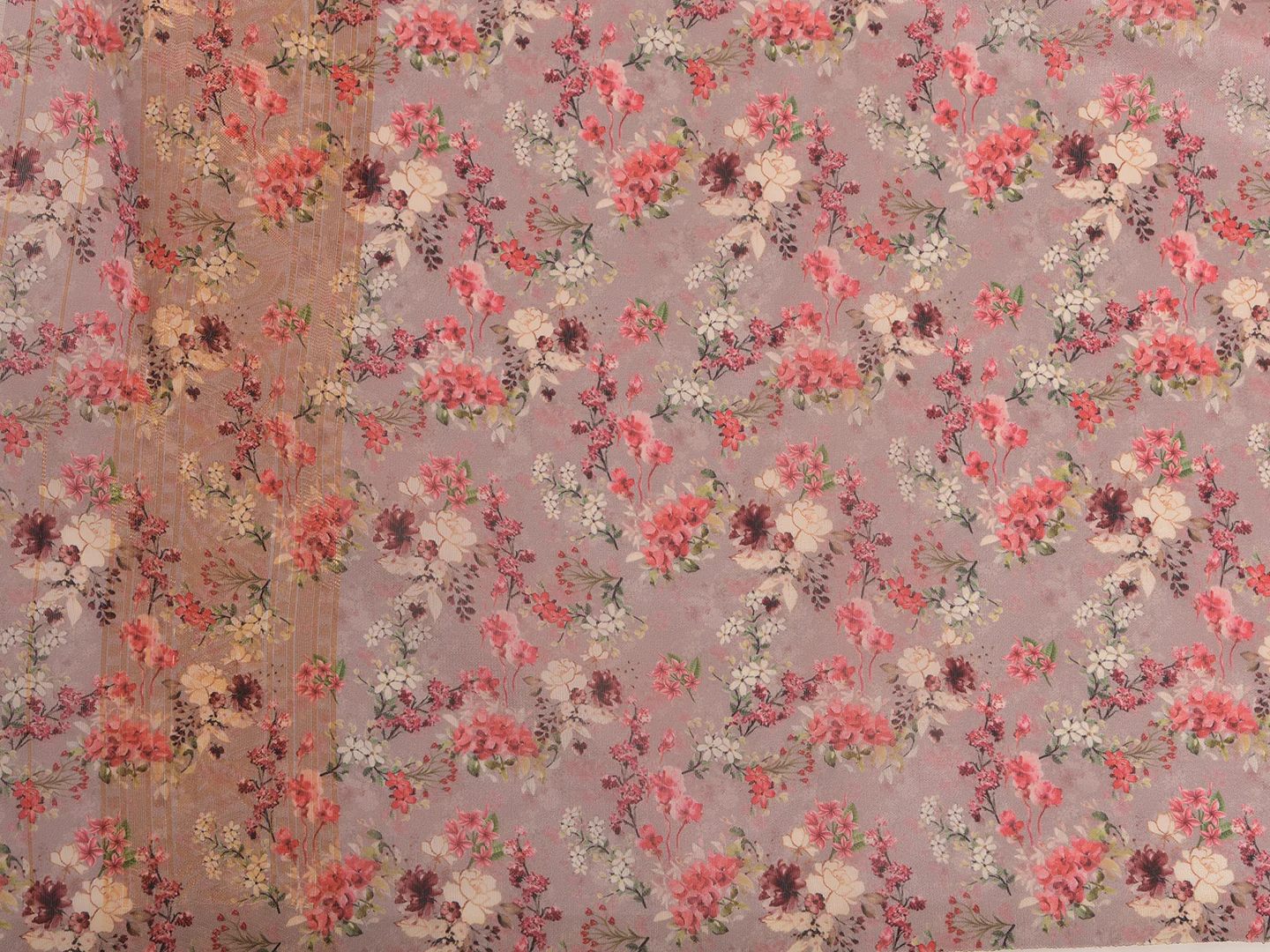 Neerus Onion Color Dupion Fabric Saree - Image 8