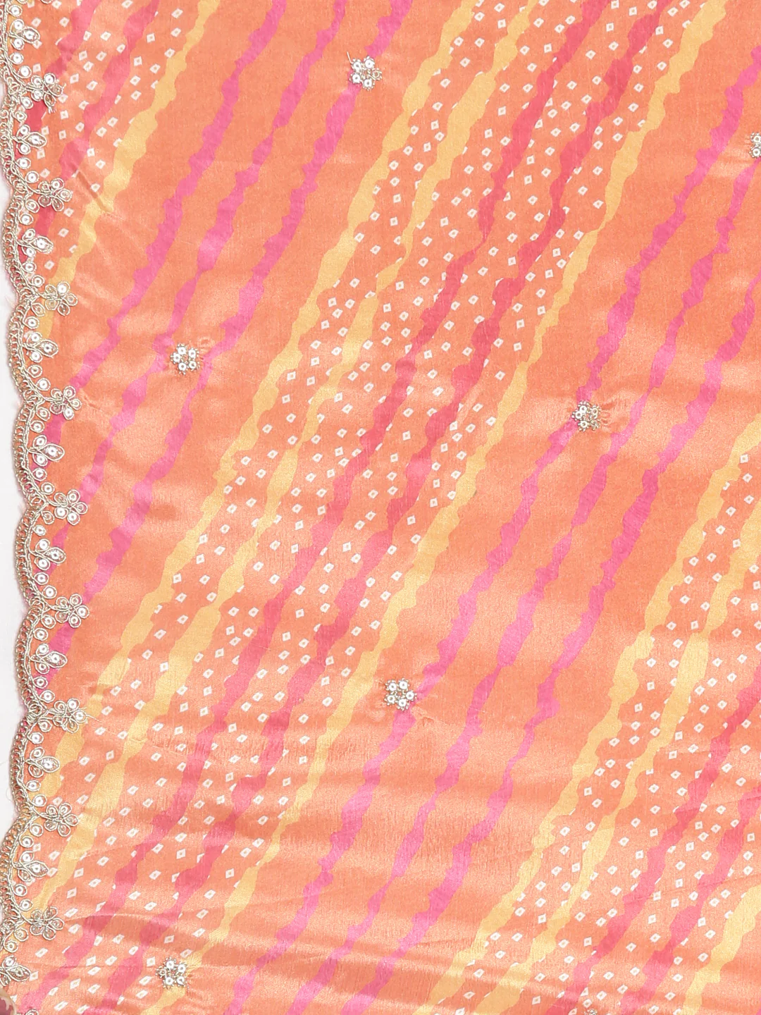 Neerus Orange Solid Straight Kurta and Trousers With Dupatta - Image 8