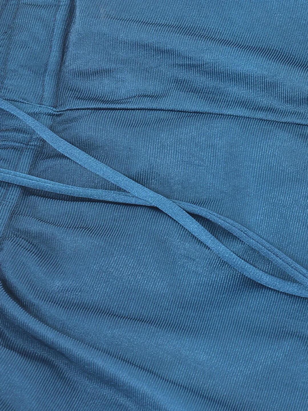 Neerus Peacock Color Chanderi Fabric Suit-Fusion - Image 5