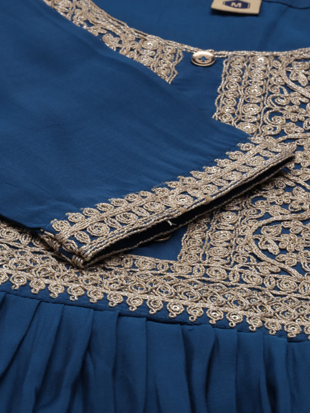 Neerus Peacock Color Shantoon Fabric Kurta Sets - Image 8