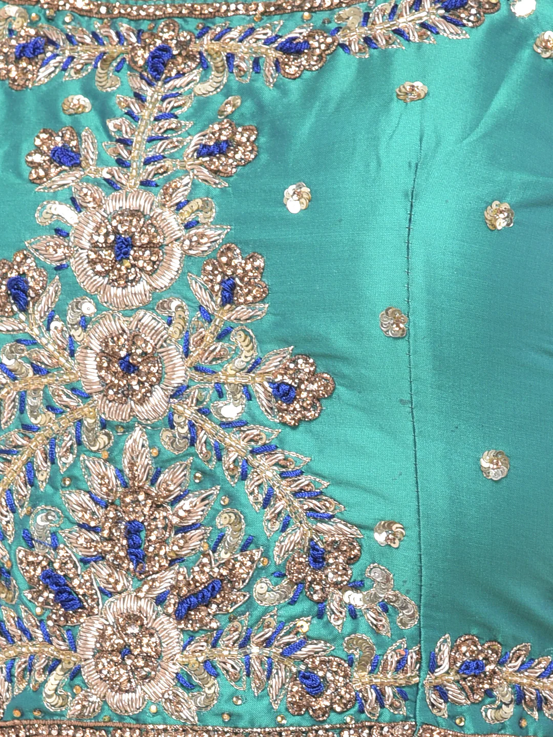 Neerus Pink Color Banaras Fabric Ghagra Set - Image 4
