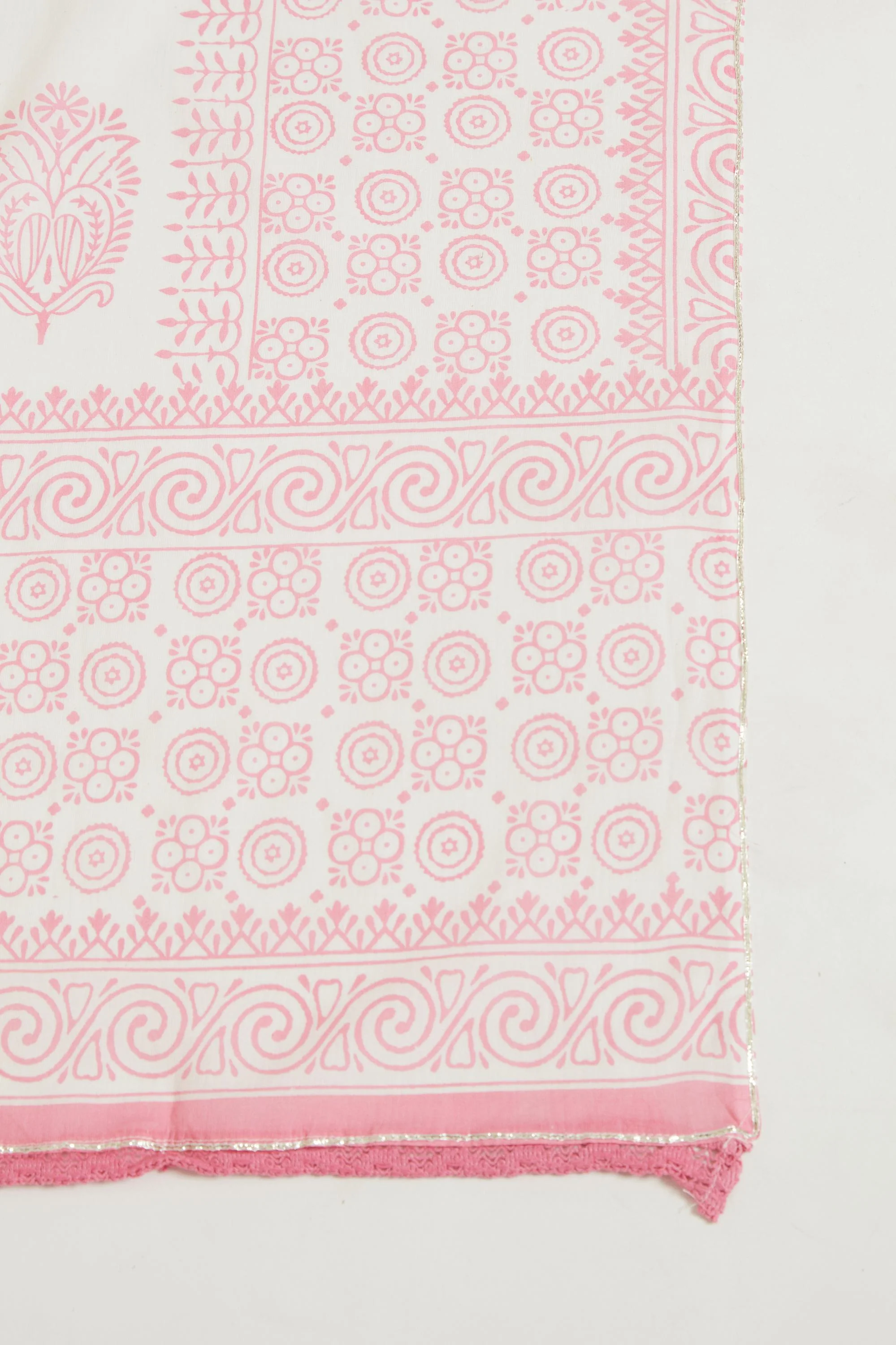 Neerus Pink Color Cotton Fabric Salwar Kameez - Image 5
