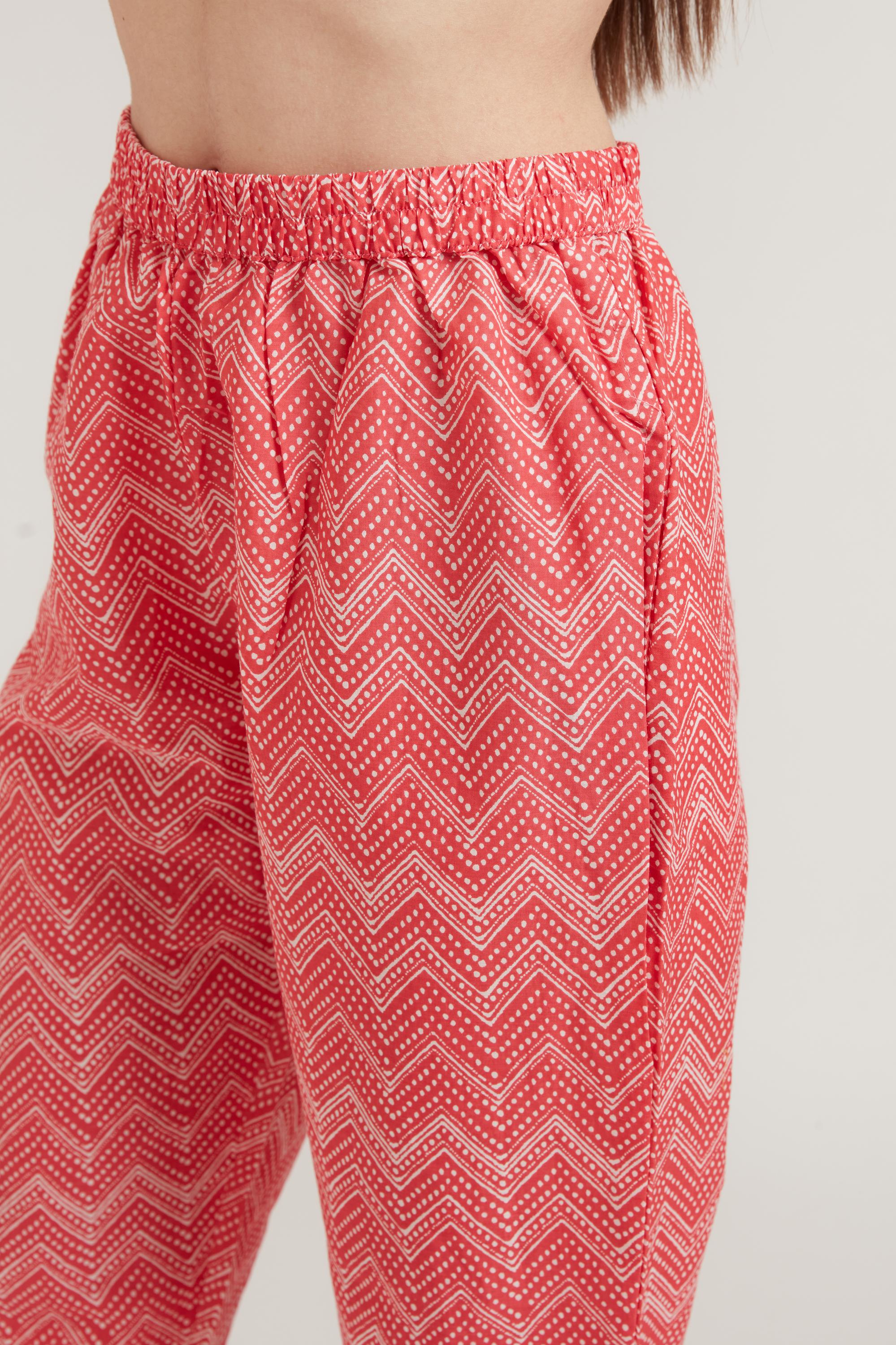Neerus Pink Color Cotton Fabric Suit Set - Image 7