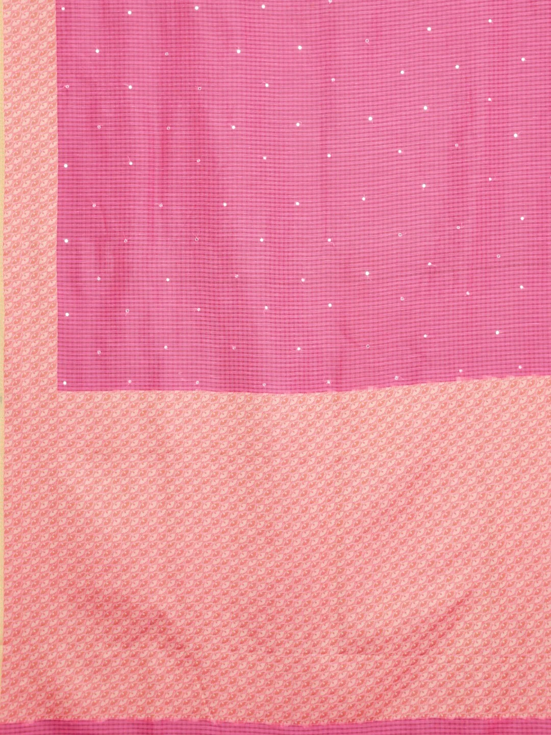 Neerus Pink Color Kora Fabric Saree - Image 4
