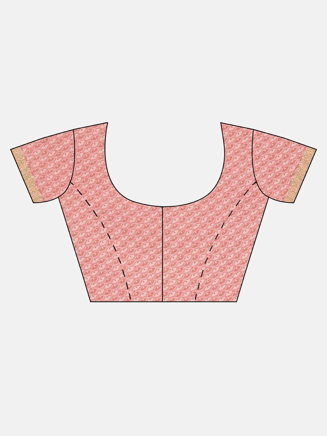 Neerus Pink Color Kora Fabric Saree - Image 5