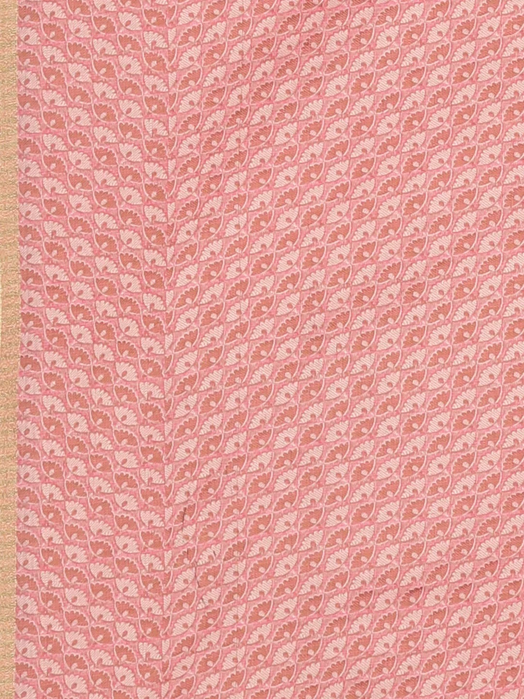 Neerus Pink Color Kora Fabric Saree - Image 6