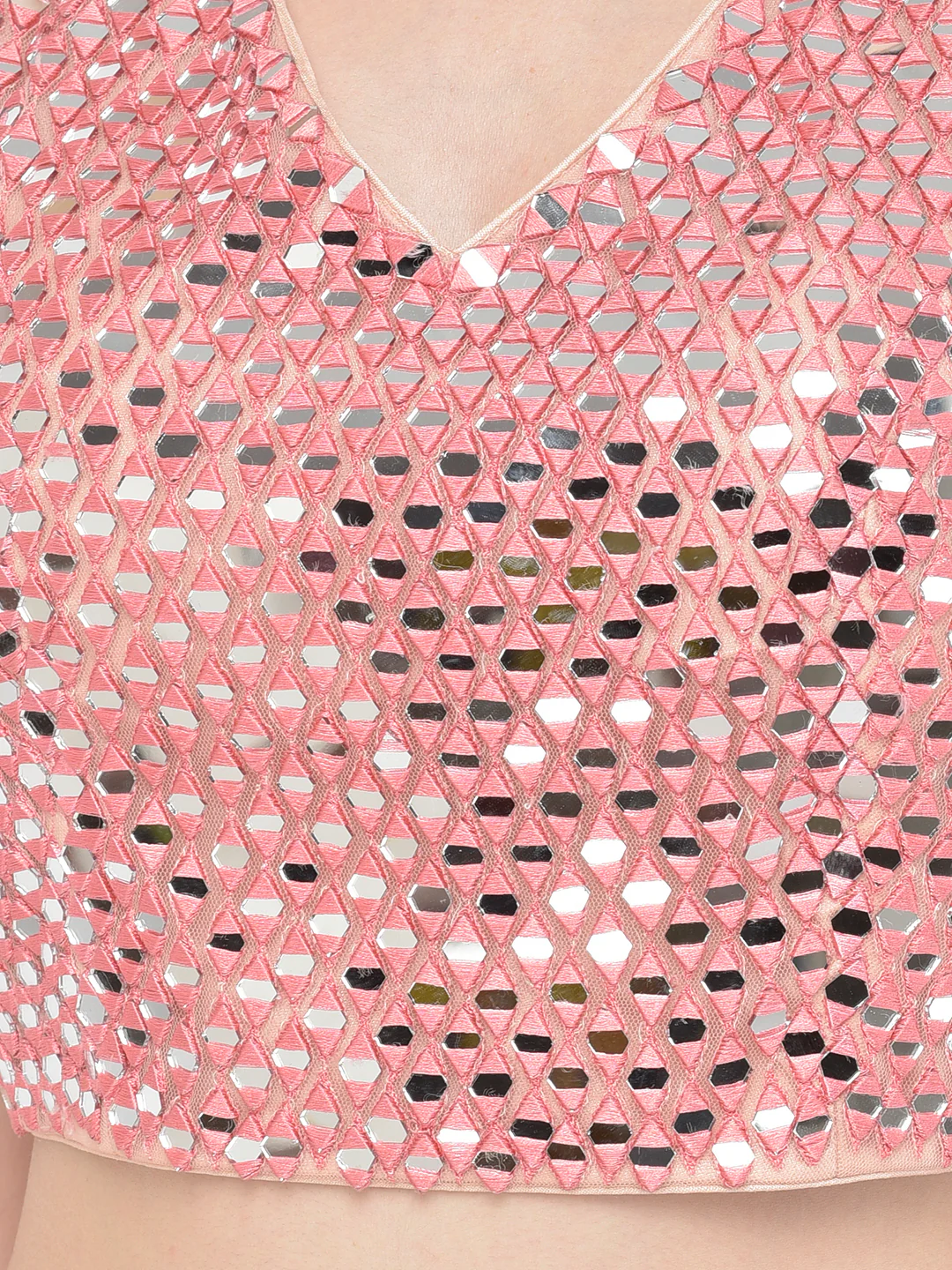 Neerus Pink Color Nett Fabric Lehenga Choli - Image 7