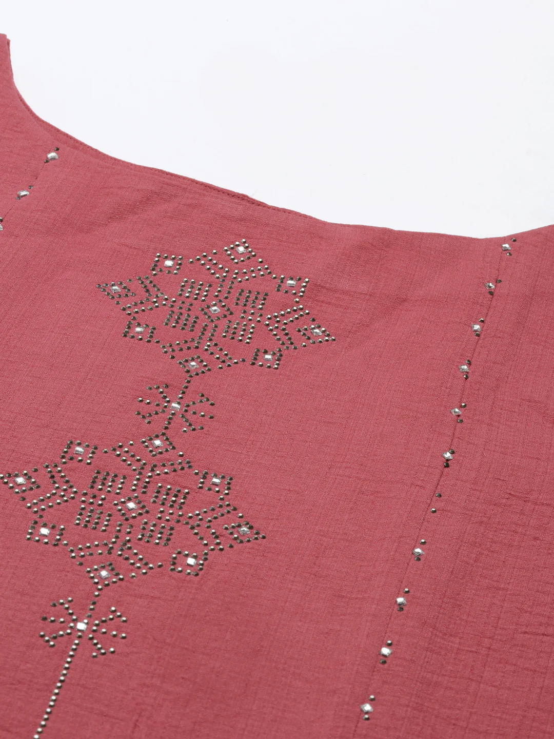Neerus Pink Color Rayon Fabric Kurta - Image 2