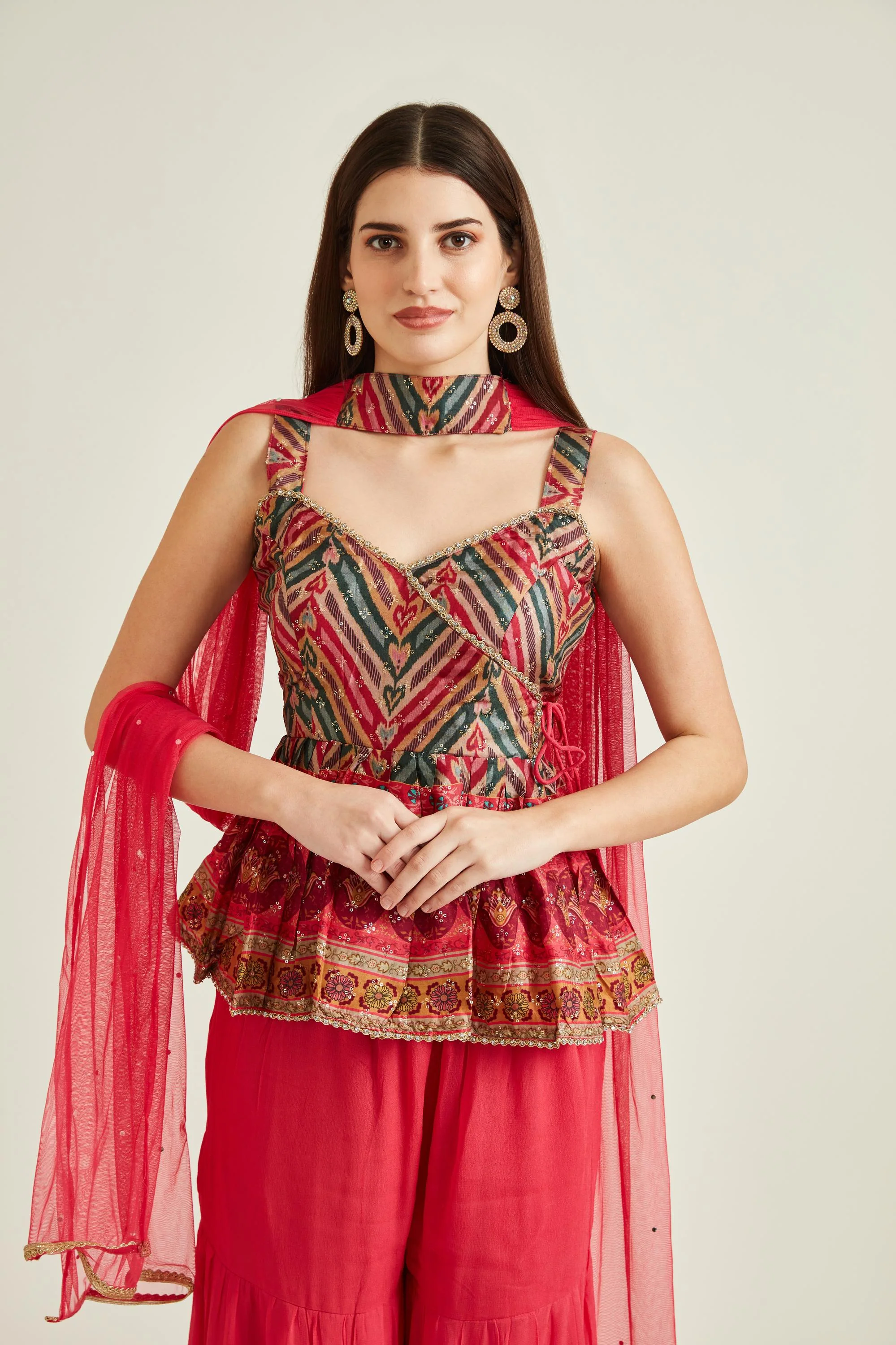 Neerus Pink Colour Silk Fabric Suit - Image 3