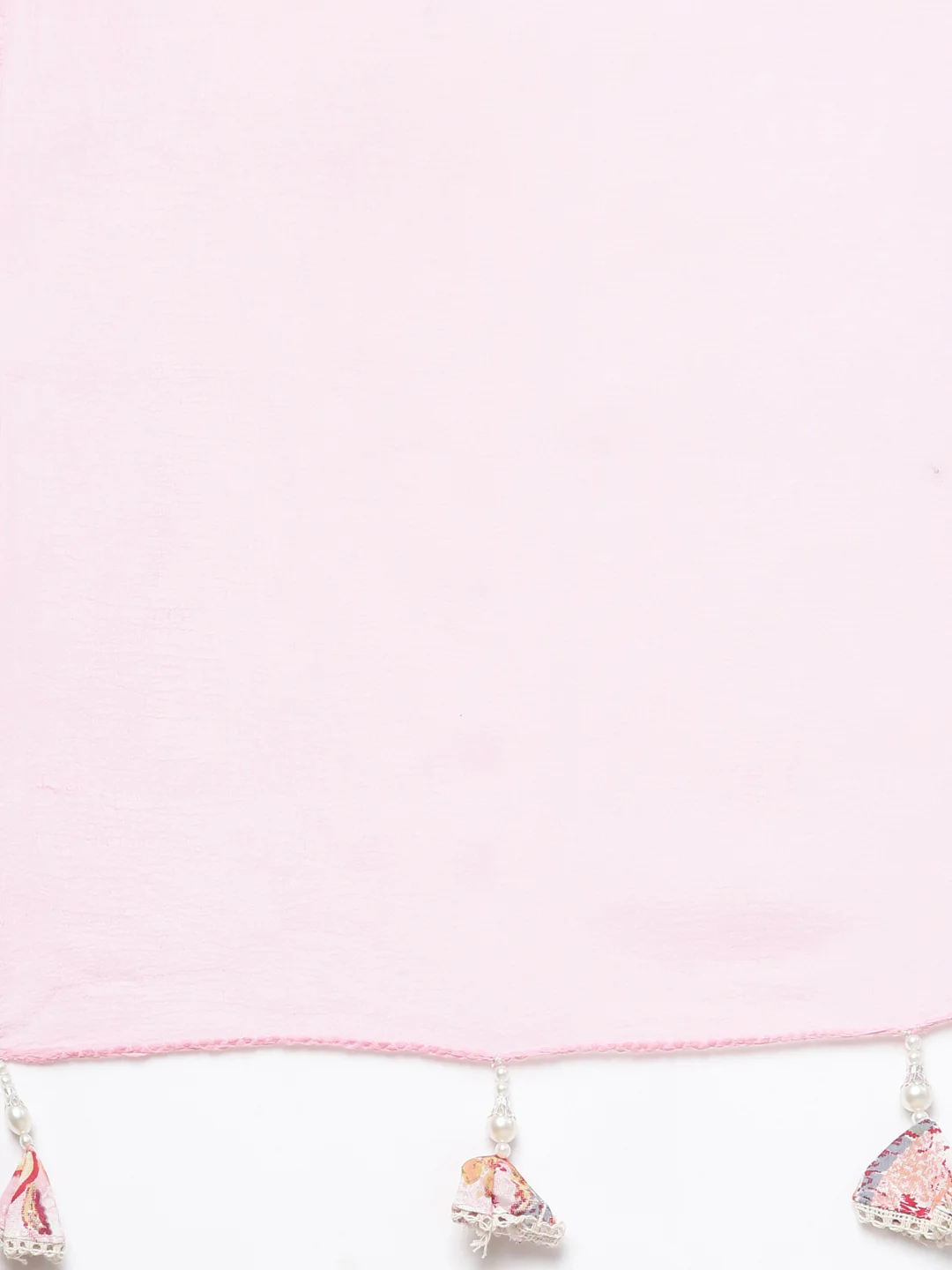 Neerus Pink Regular Straight Floral Kurta And Trousers With Dupatta - Image 7