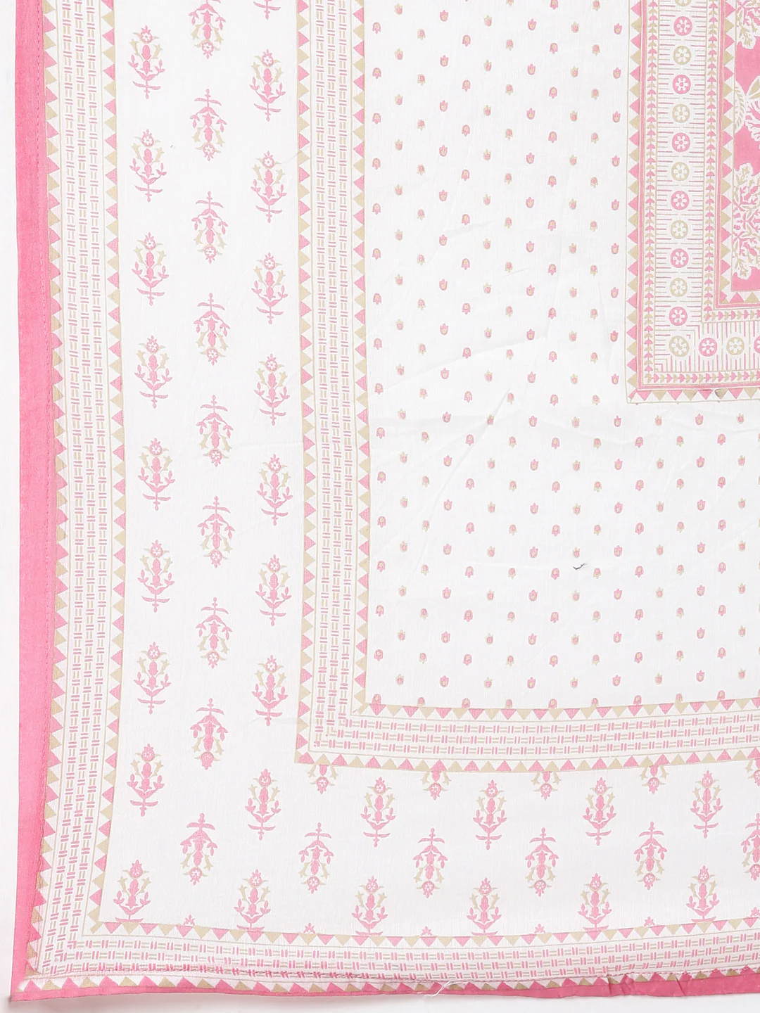Neerus Pink Regular Straight Floral Kurta And  Trousers With Dupatta - Image 7