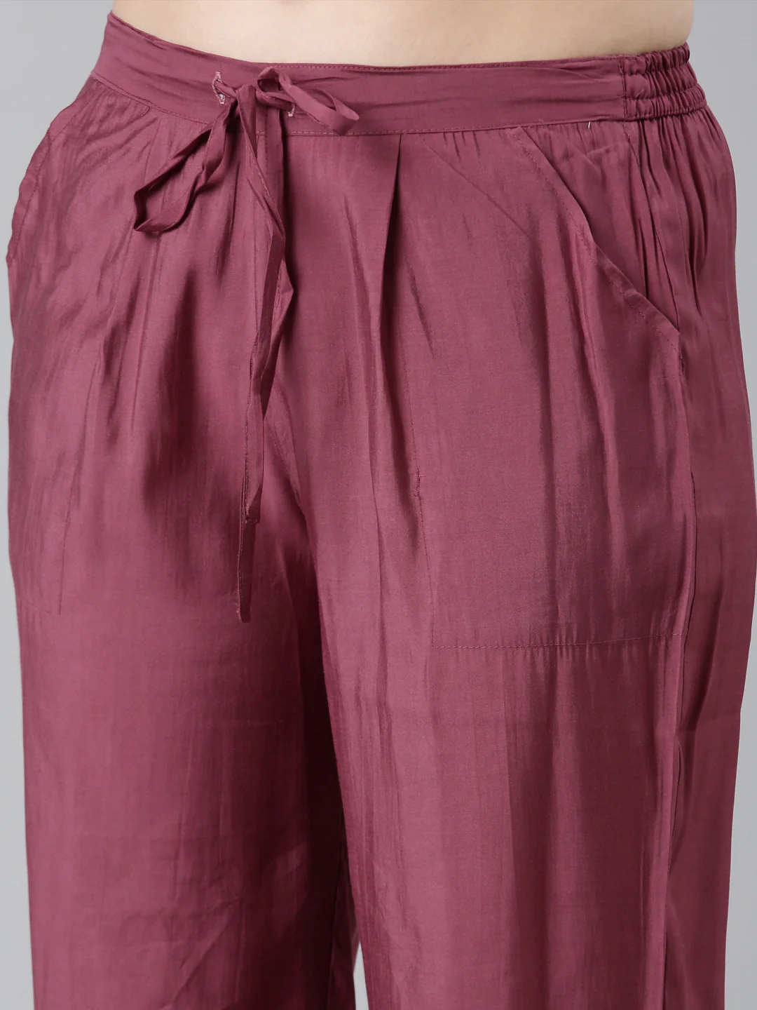Neerus Pink Regular Straight Floral Kurta And  Trousers With Dupatta - Image 6