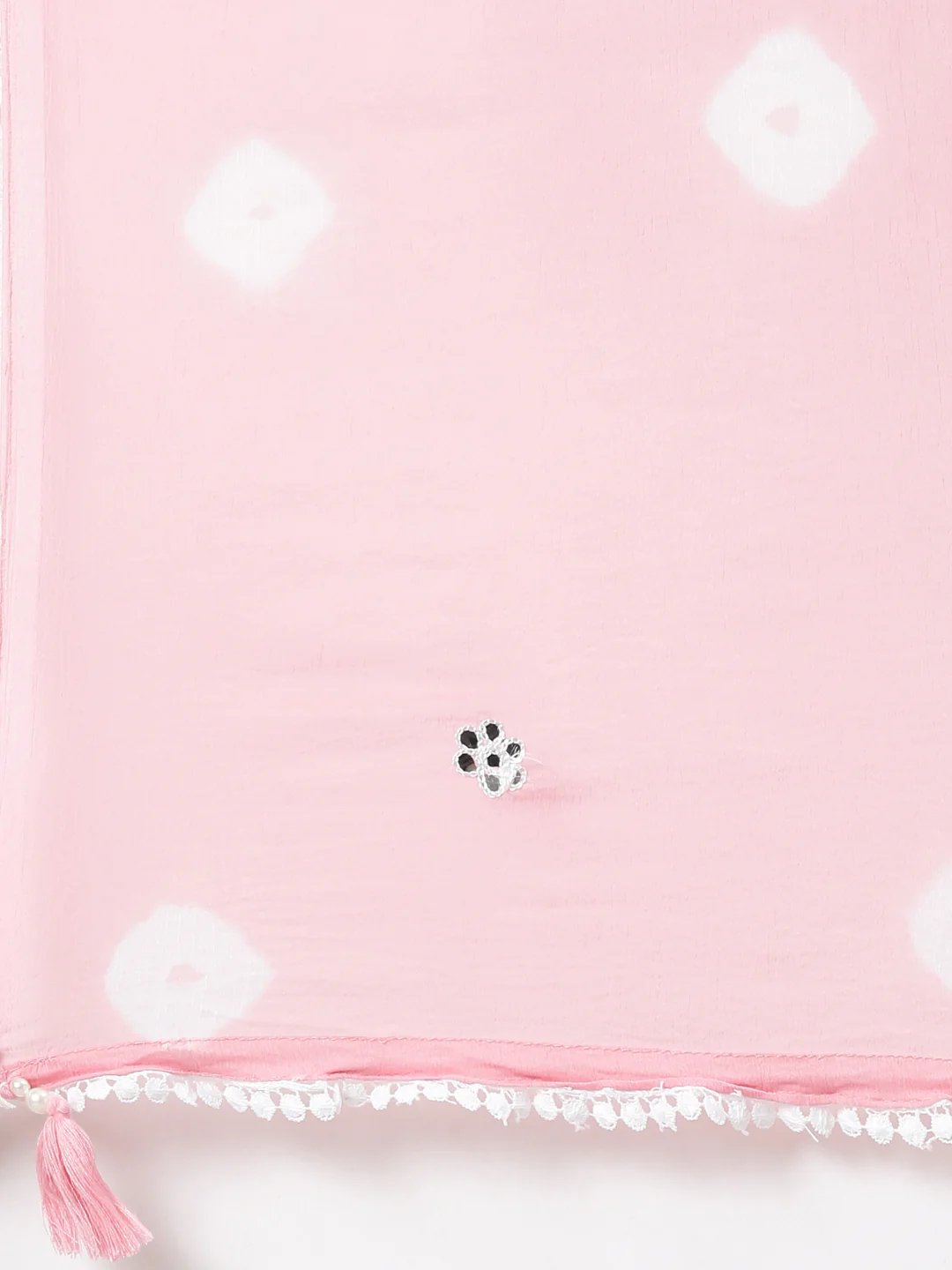 Neerus Pink Regular Straight Floral Kurta And  Trousers With Dupatta - Image 7