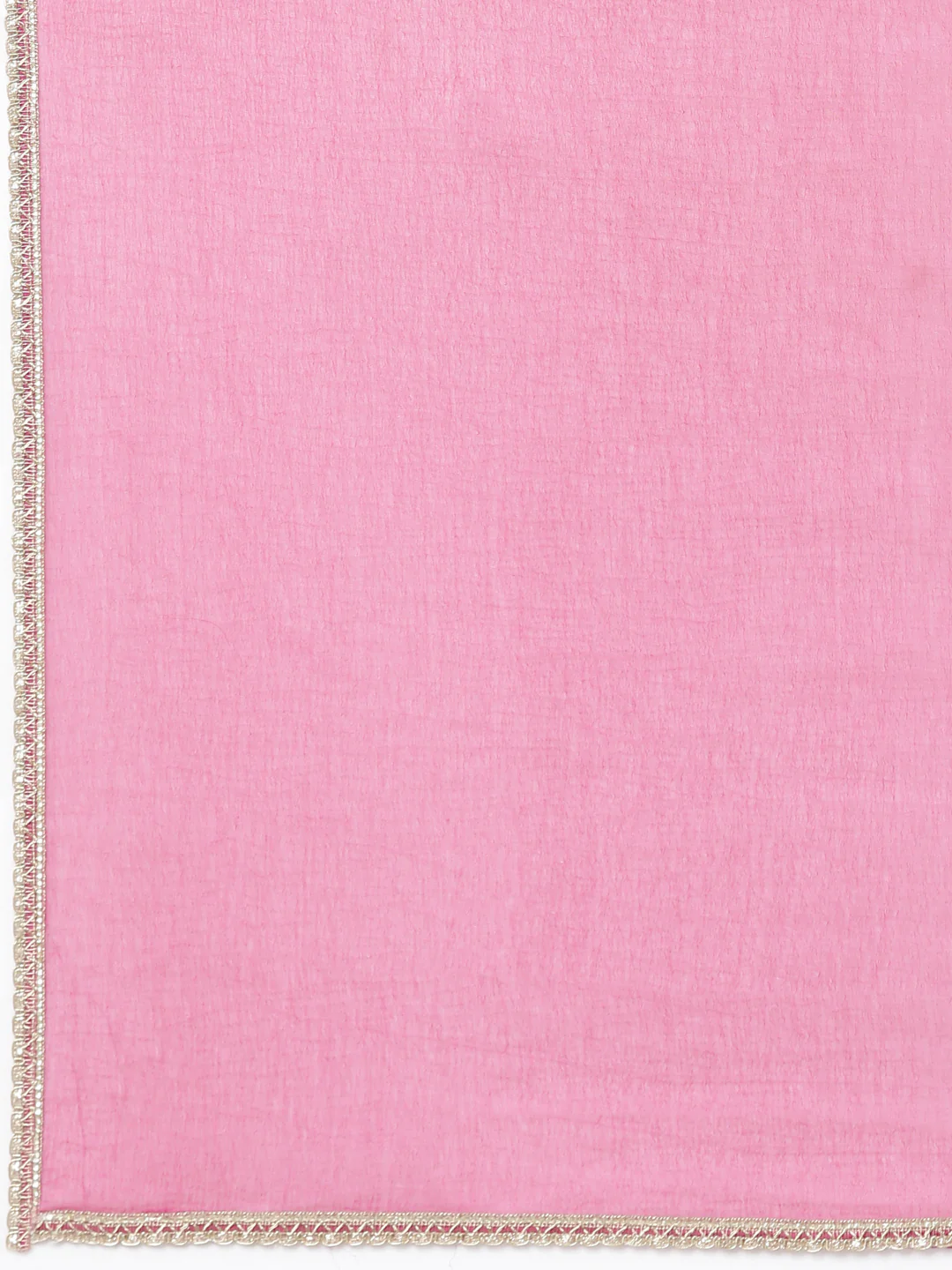 Neerus Pink Regular Straight Floral Kurta And Trousers With Dupatta - Image 7