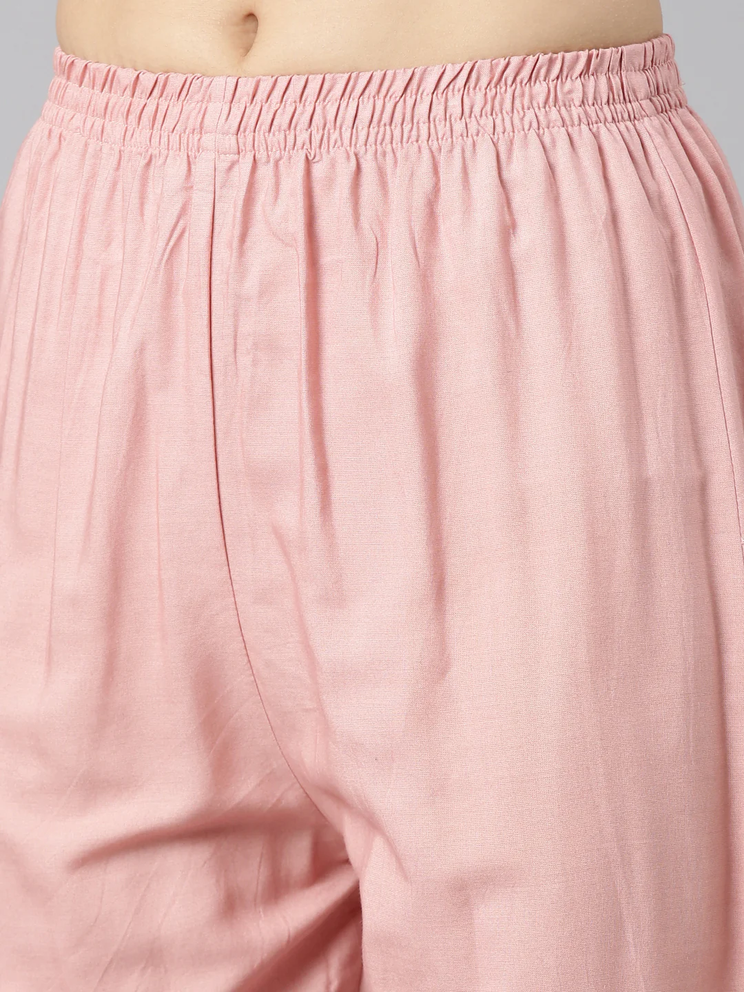 Neerus Pink Regular Straight Printed Kurta And Trousers With Dupatta - Image 6