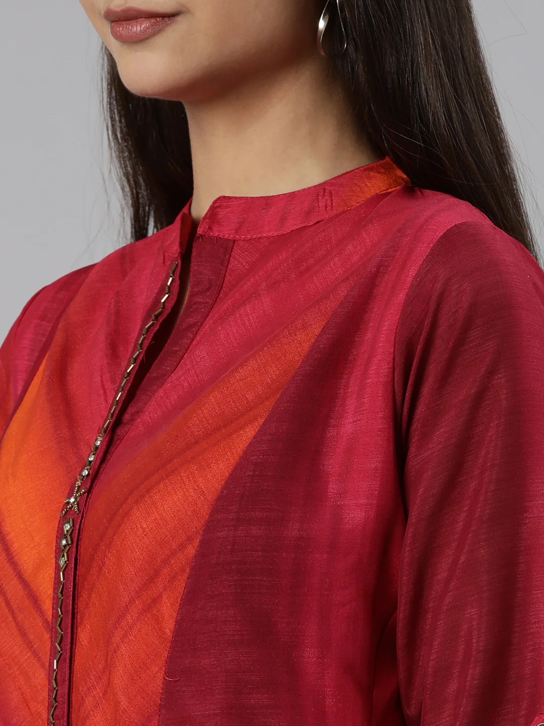 Neerus Pink Straight Casual Graphic Dresses - Image 4
