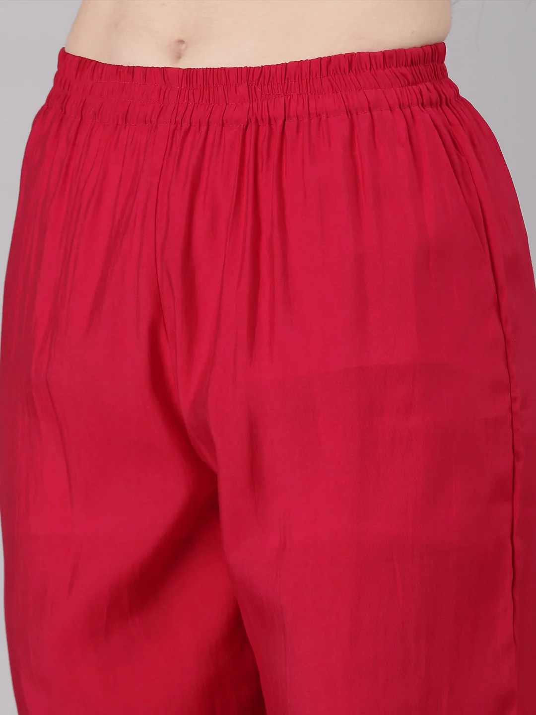 Neerus Pink Straight Casual Solid Fusion Set - Image 7