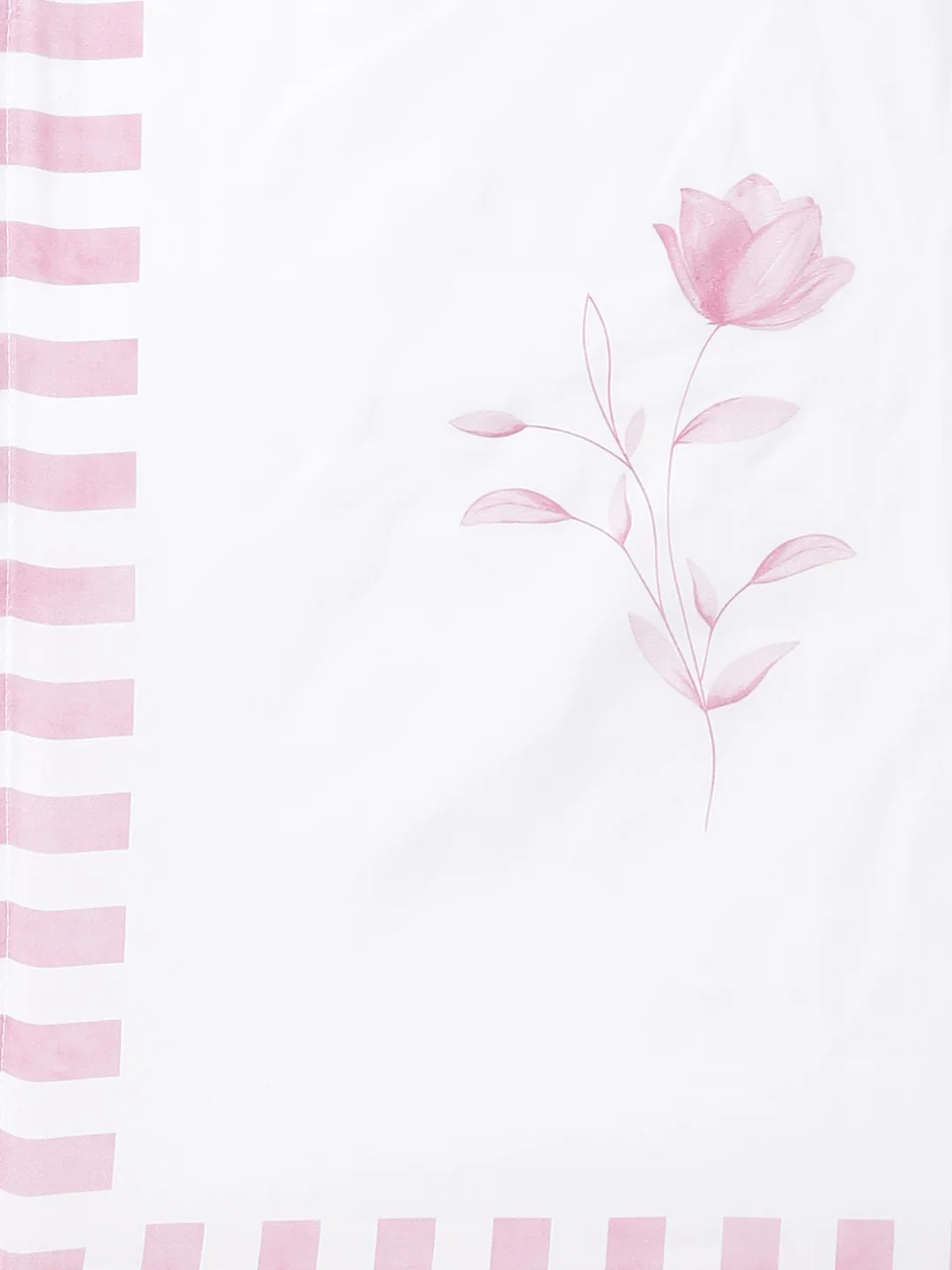 Neerus Pink Striped Straight Kurta and Trousers With Dupatta - Image 7