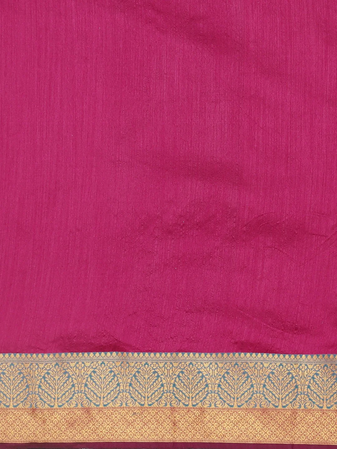 Neerus Pink Textured Saree With Blouse - Image 3