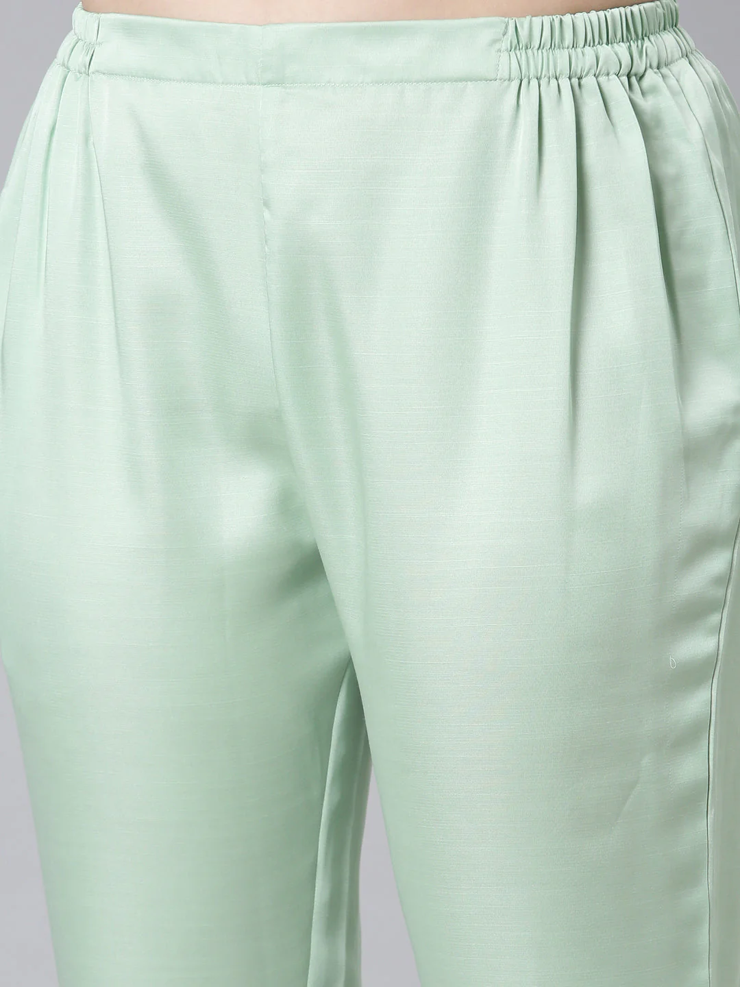 Neerus Pista Casual Embroidered Top And Trousers - Image 6