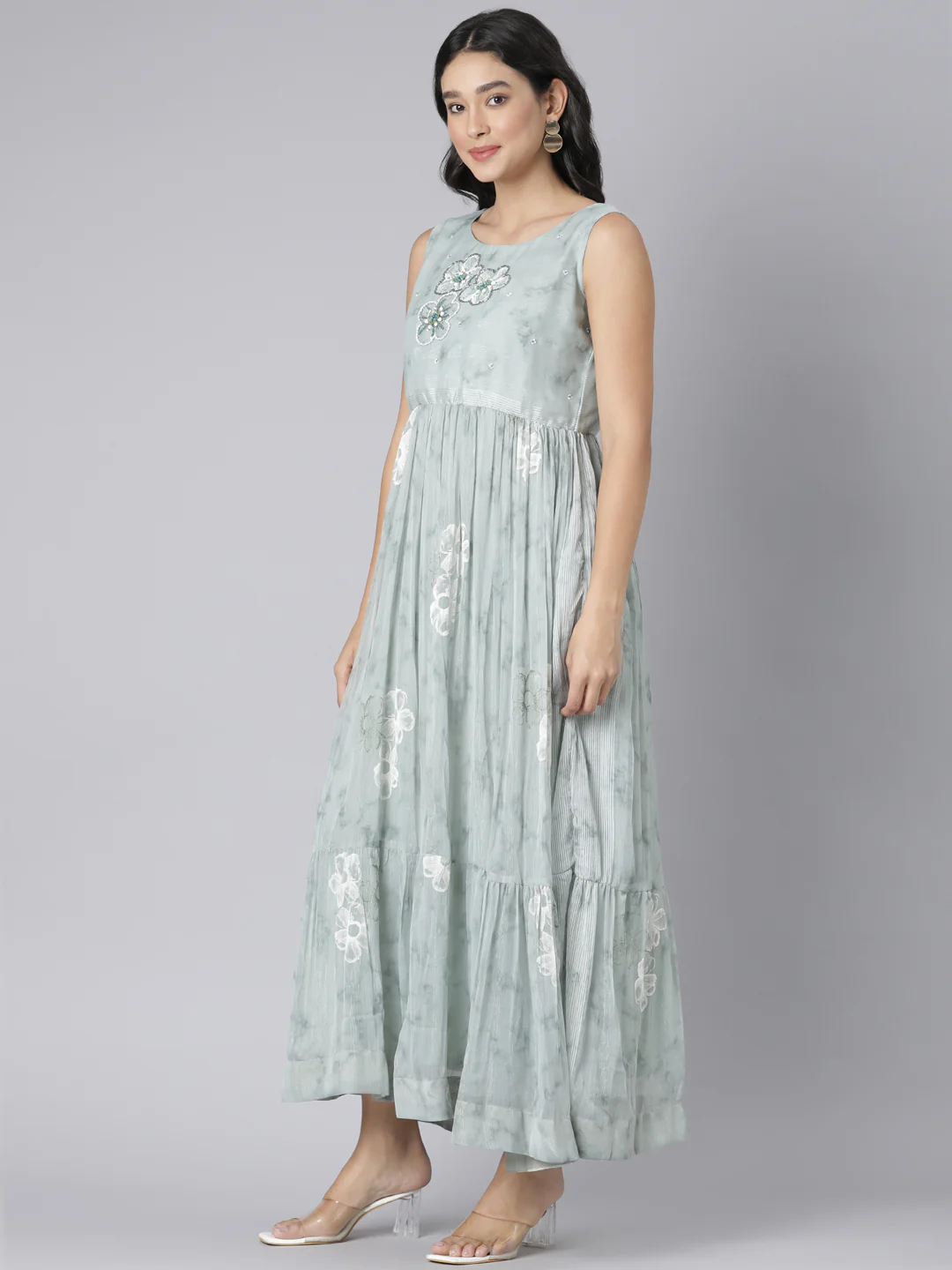 Neerus Pista Casual Floral Maxi Dresses - Image 2