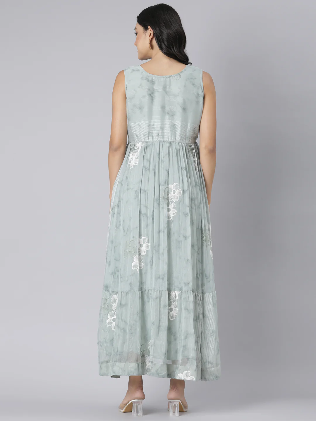 Neerus Pista Casual Floral Maxi Dresses - Image 3