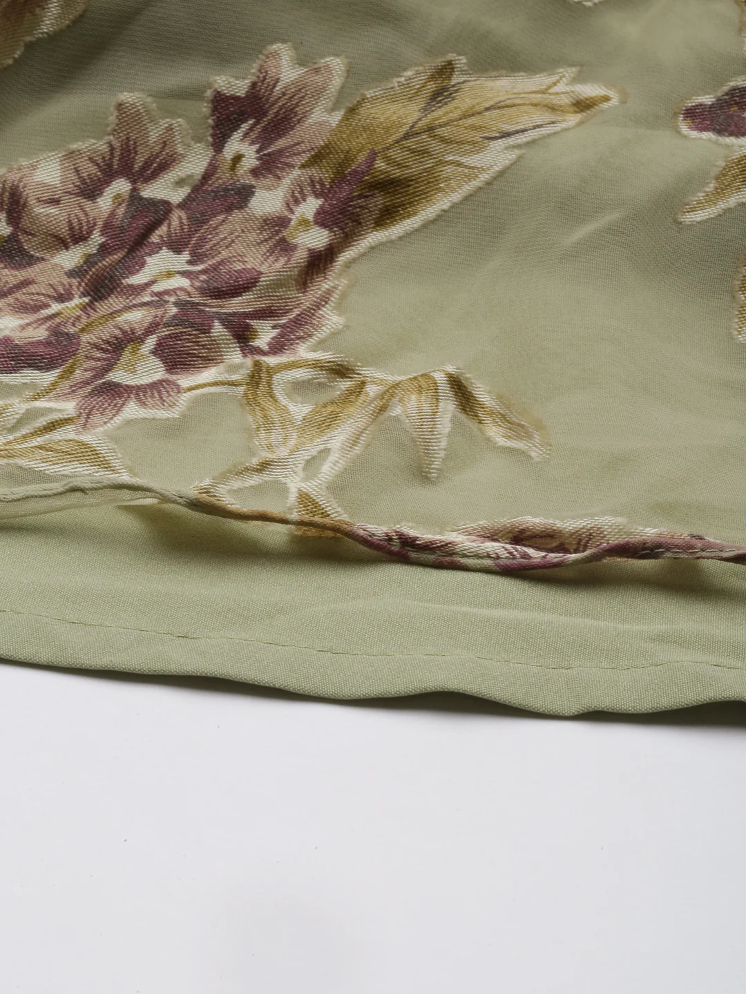 Neerus Pista Color Georgette Fabric Dress - Image 7