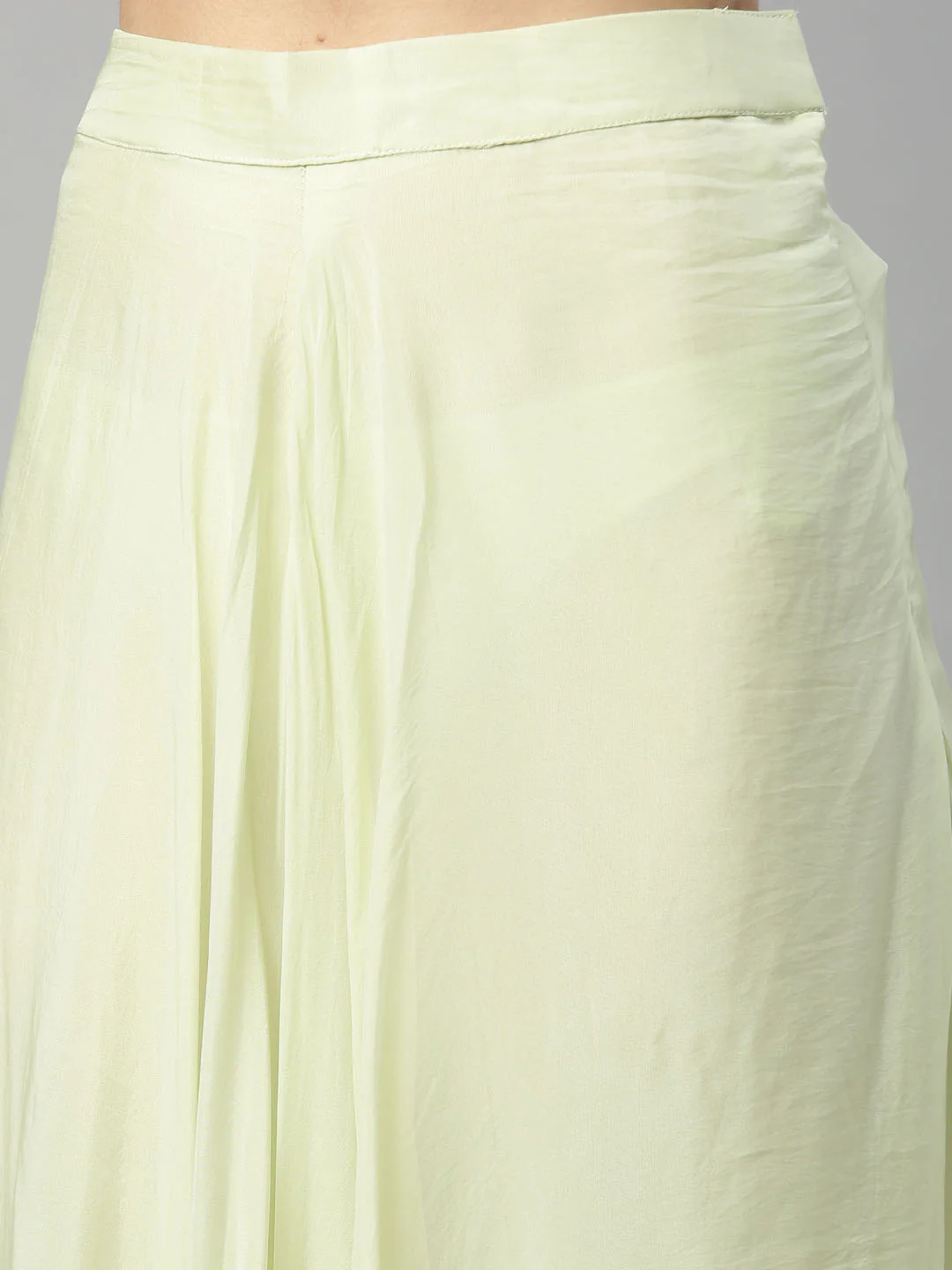 Neerus Pista Color Georgette Fabric Suit-Peplum - Image 10