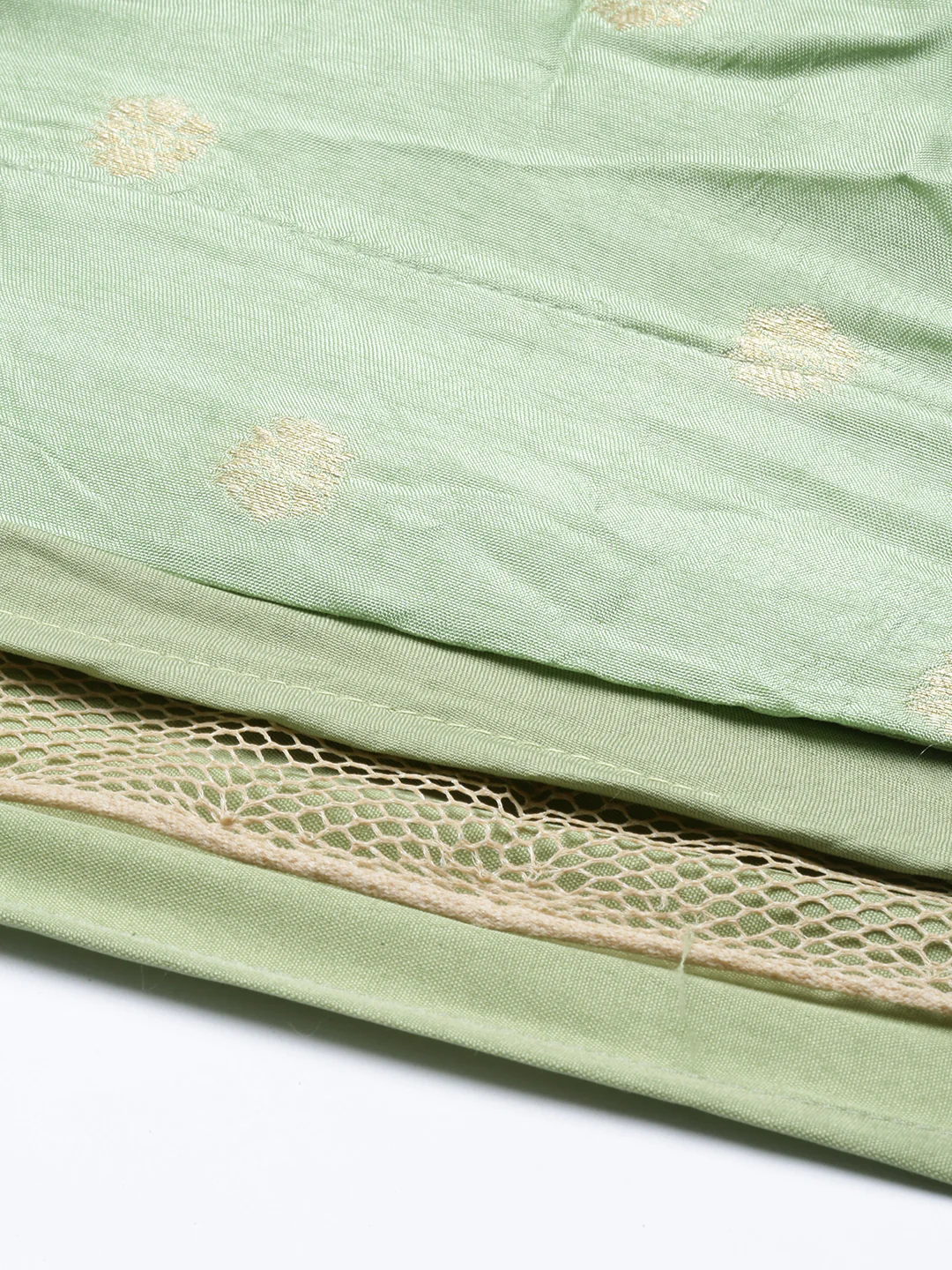 Neerus Pista Green Color Banaras Fabric Lehenga Choli - Image 14