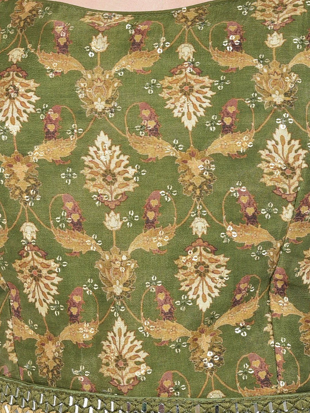 Neerus Printed Color Georgette Fabric Gown - Image 17