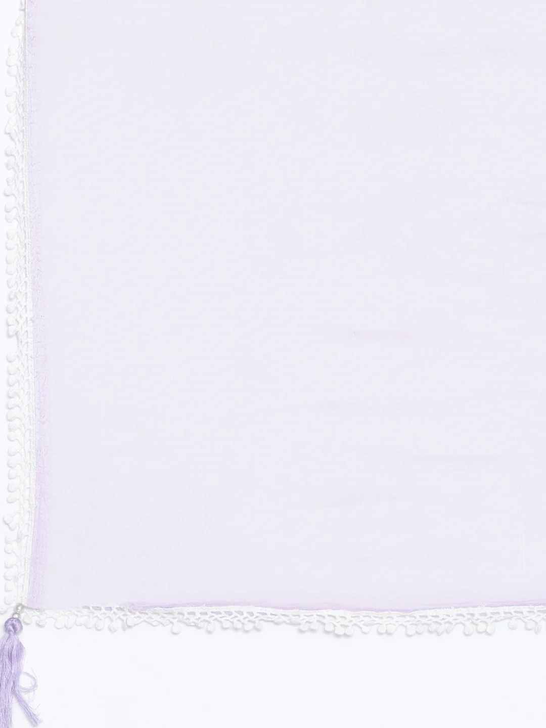 Neerus Purple Regular Knee Length Embroidered Kurta Solid Trousers With Dupatta - Image 7