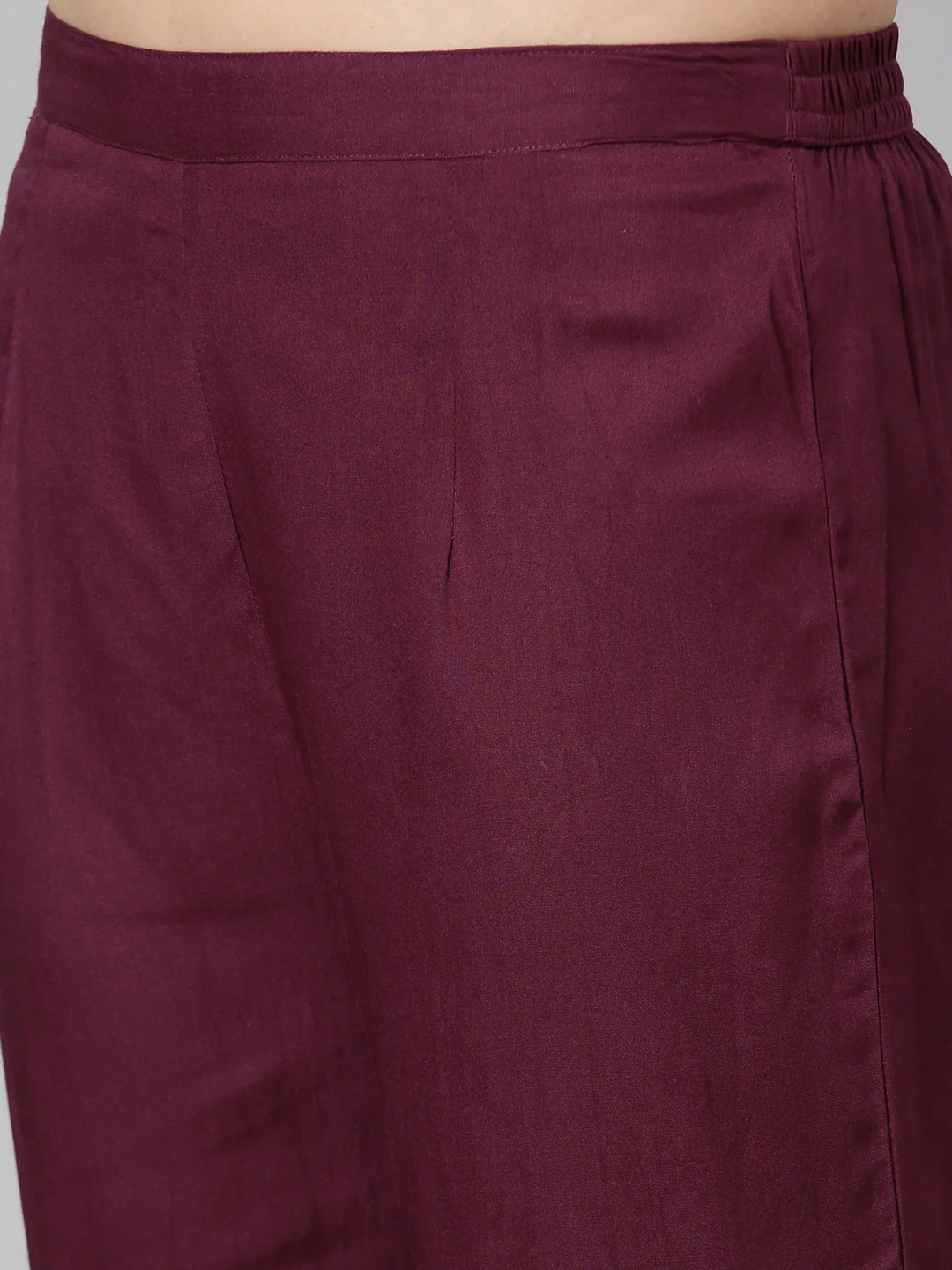 Neerus Purple Regular Straight Floral Kurta And  Trousers With Dupatta - Image 6