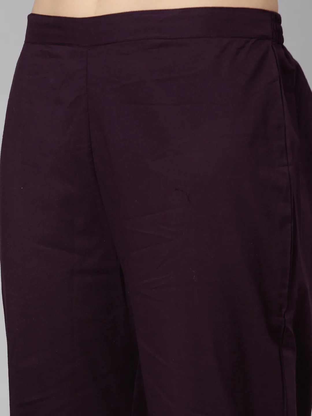 Neerus Purple Regular Straight Floral Kurta And  Trousers With Dupatta - Image 6