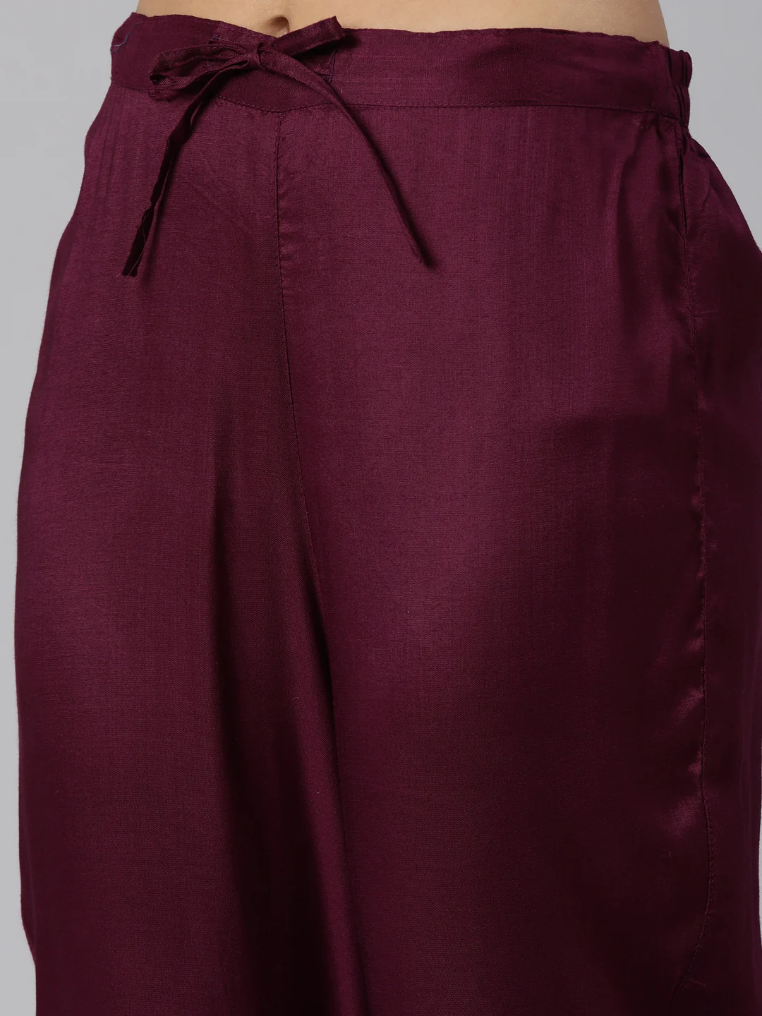 Neerus Purple Regular Straight Floral Kurta And Trousers With Dupatta - Image 6