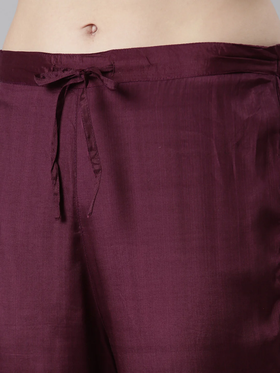 Neerus Purple Regular Straight Floral Kurta And Trousers With Dupatta - Image 6