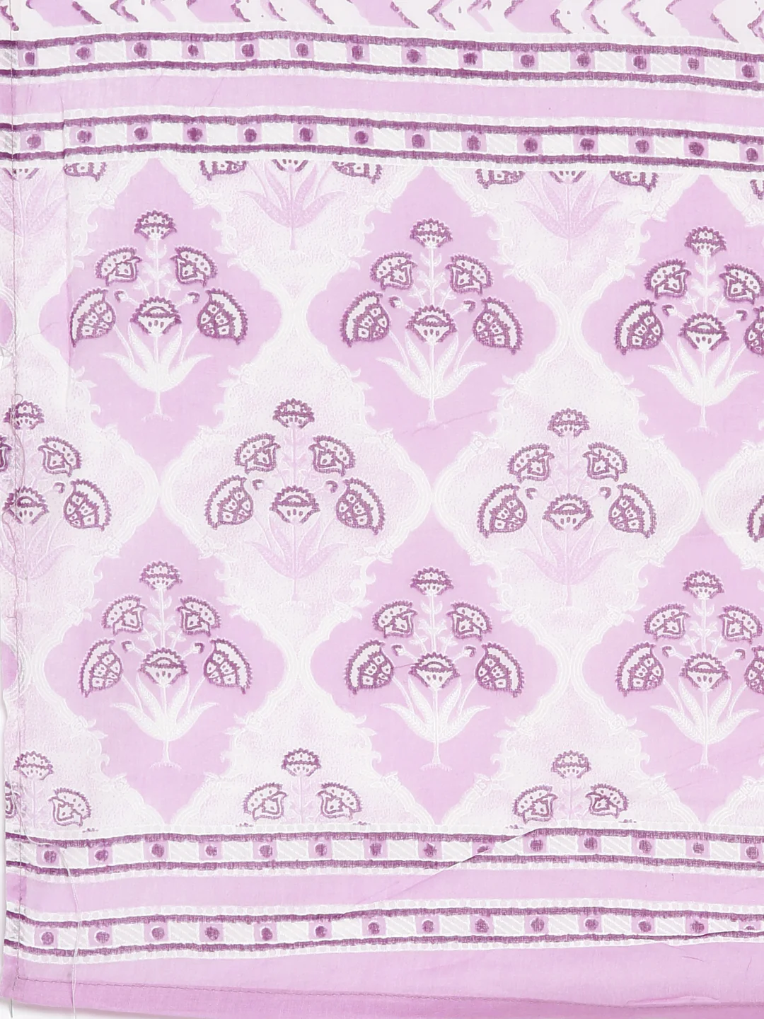 Neerus Purple Regular Straight Printed Kurta and Trousers With Dupatta - Image 7