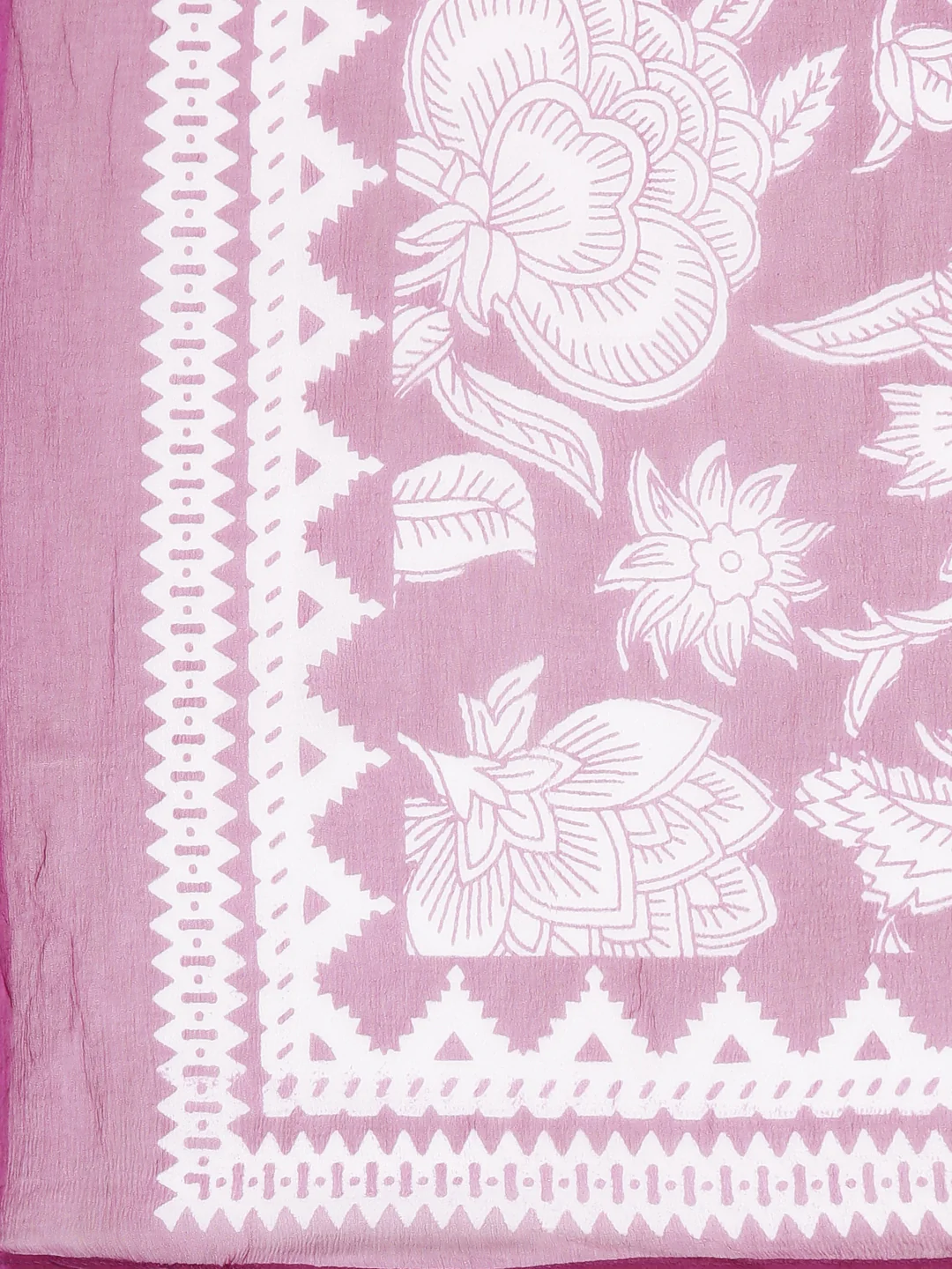 Neerus Purple Regular Straight Printed Kurta and Trousers With Dupatta - Image 7