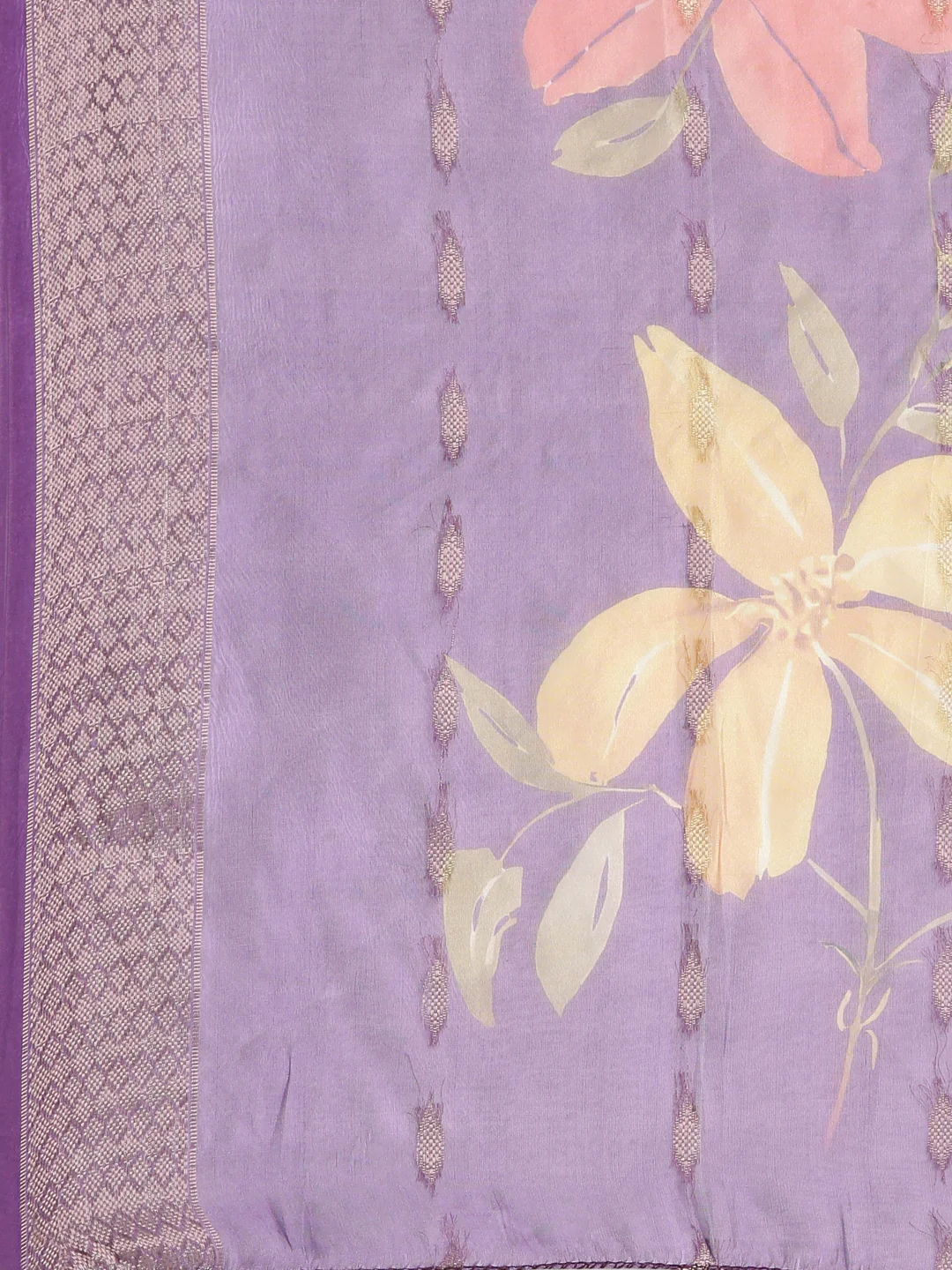Neerus Purple Solid Straight Kurta and Trousers With Dupatta - Image 7