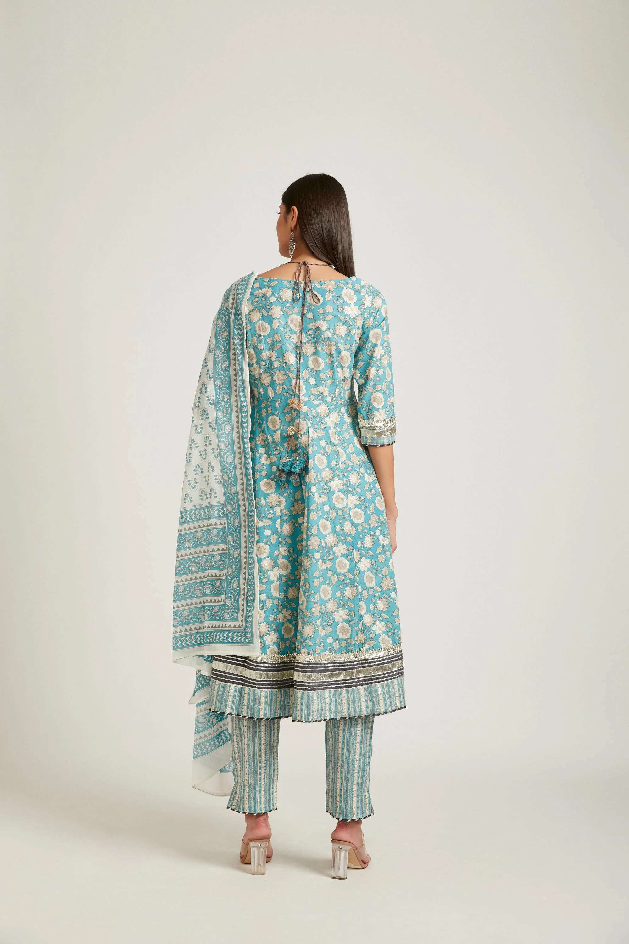 Neerus Rama Color Cotton Fabric Salwar Kameez - Image 2
