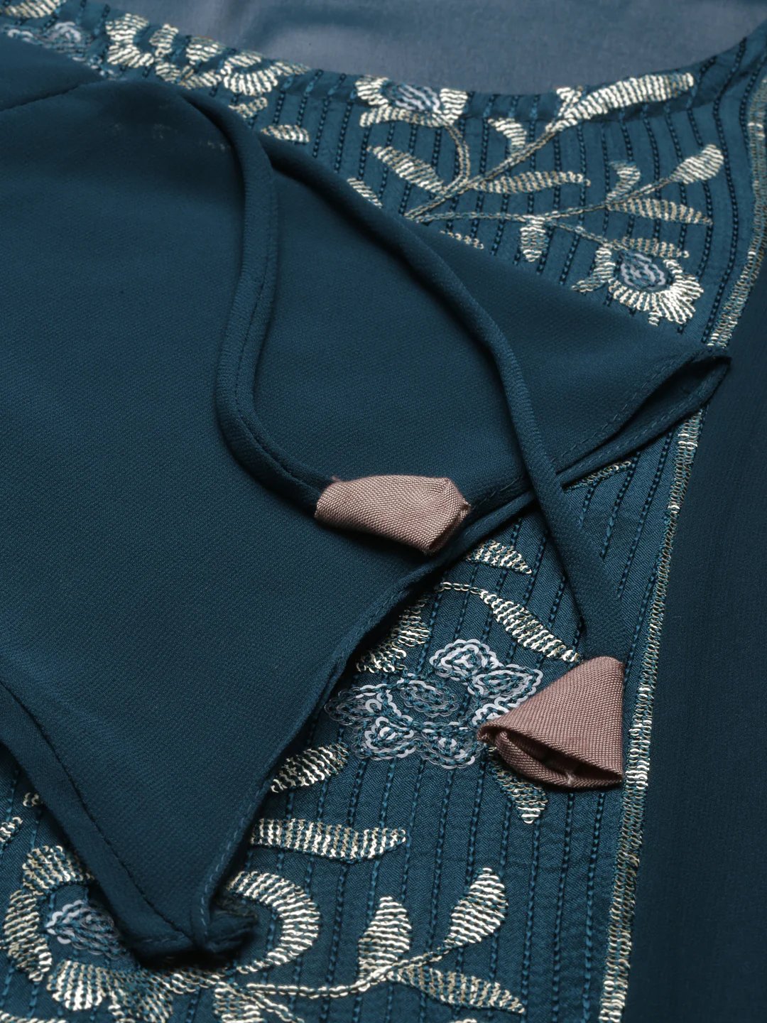 Neerus Rama Color Georgette Fabric Kurta - Image 8