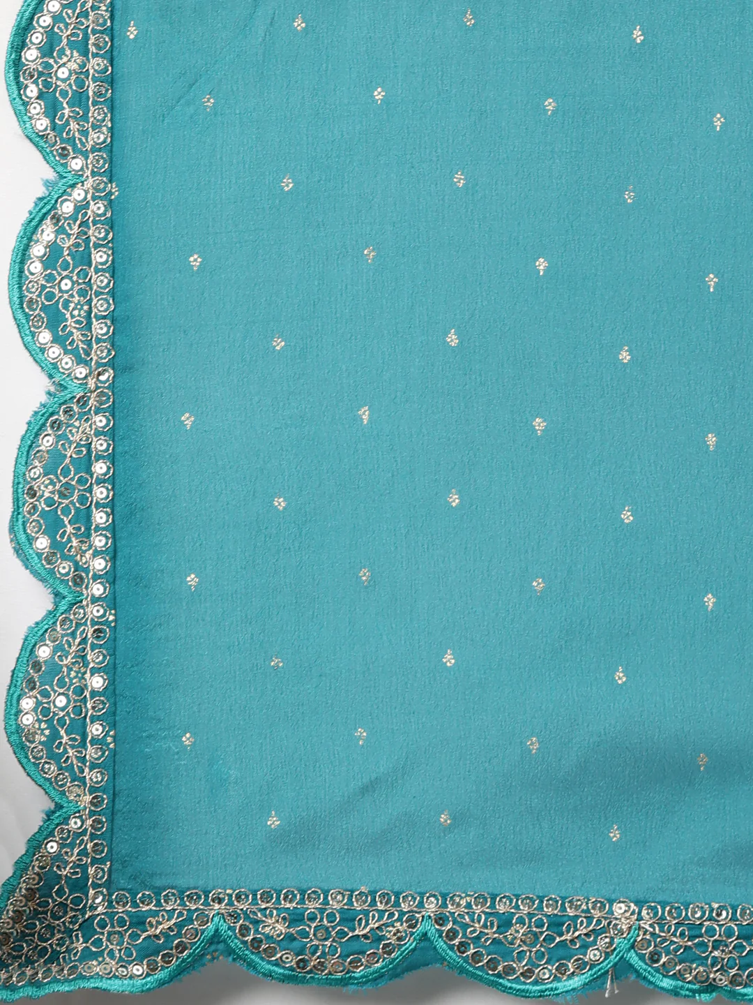 Neerus RAMA Regular Straight Floral Kurta And Trousers With Dupatta - Image 7