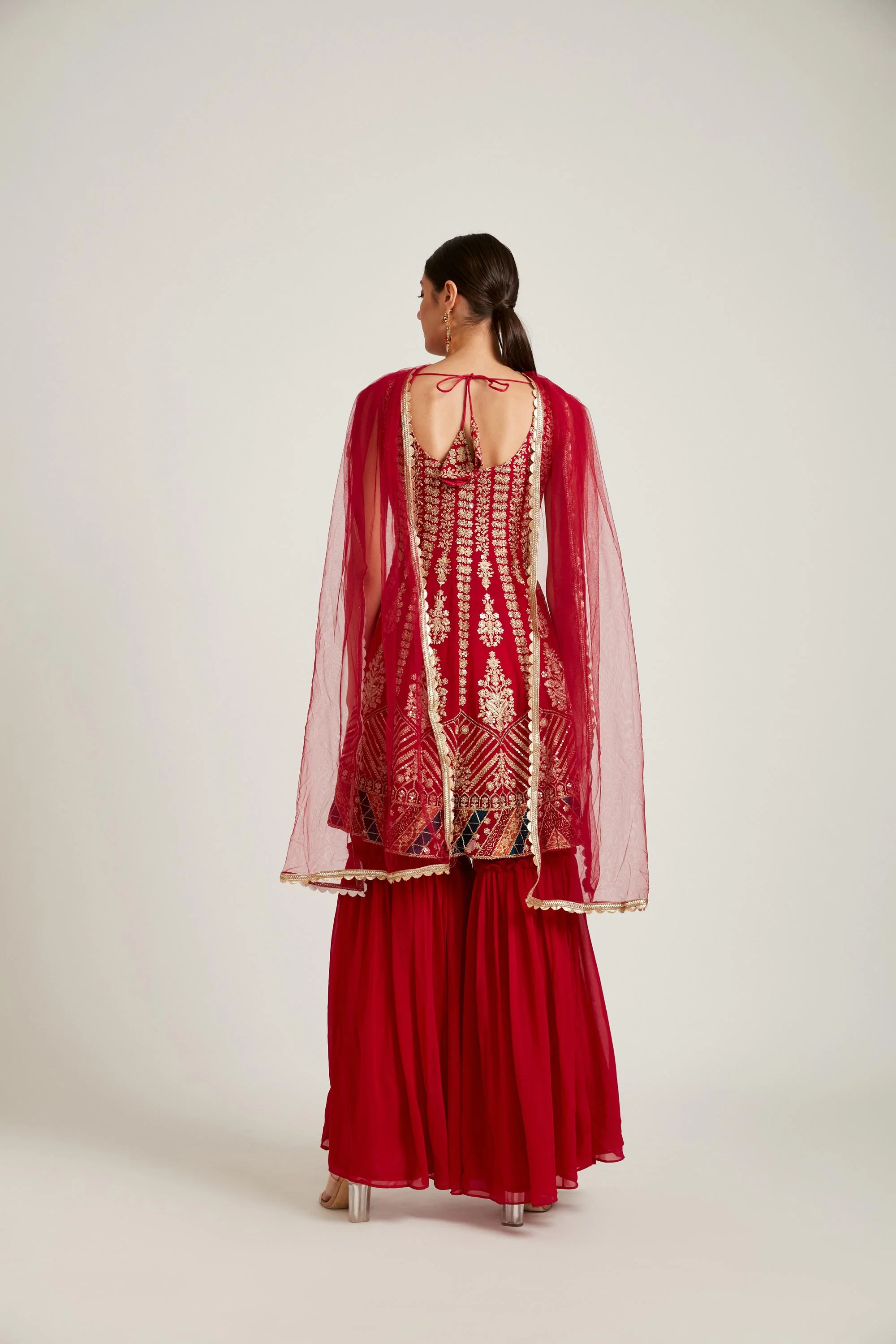 Neerus Rani Color Georgette Fabric Salwar Kameez