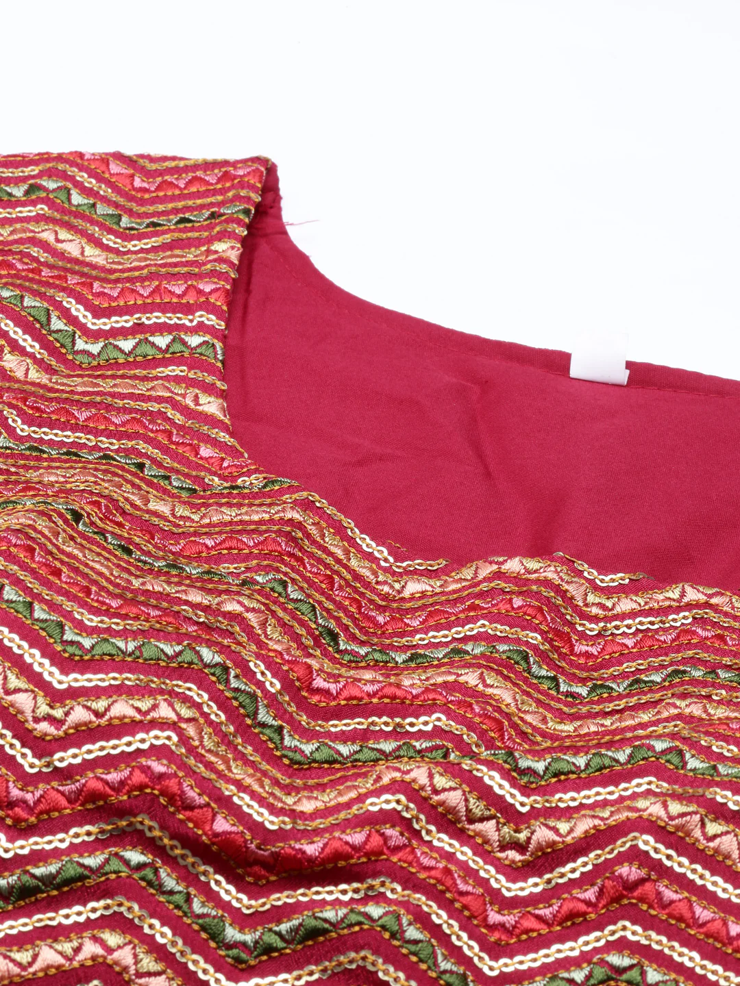 Neerus Rani Color Silk Fabric Lehenga Set - Image 3
