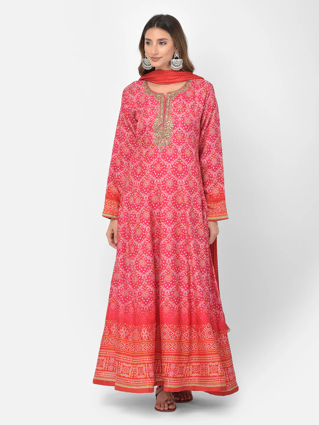 Neerus Rani Color Silk Fabric Salwar Kameez - Image 2