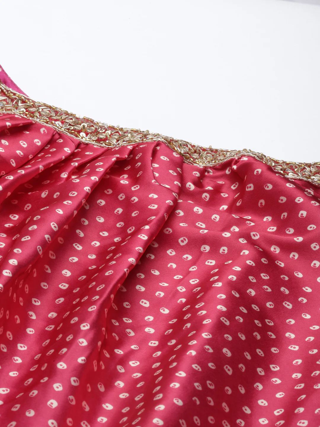 Neerus Rani Pink Color Satin Fabric Kurta - Image 2