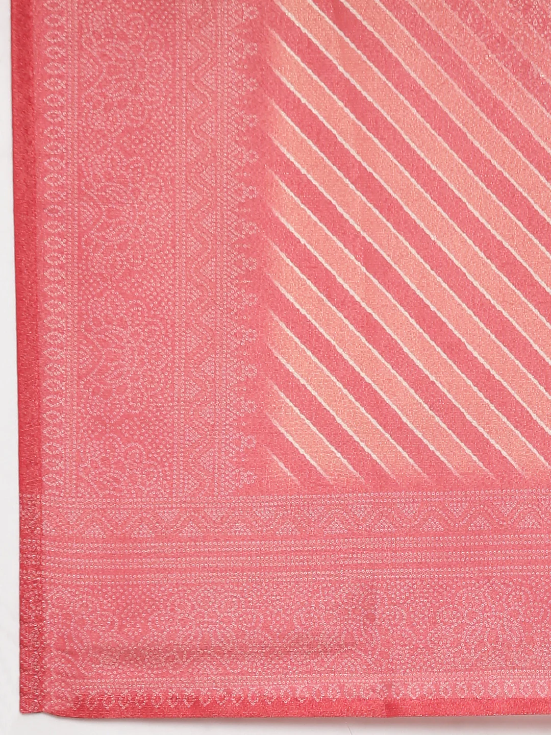 Neerus Red Casual Leheriya Straight Kurta and Trousers With Dupatta - Image 8