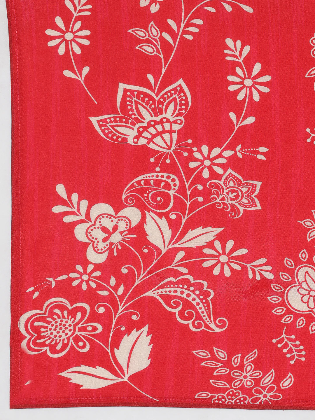 Neerus Red Printed Straight Kurta and Trousers With Dupatta - Image 7