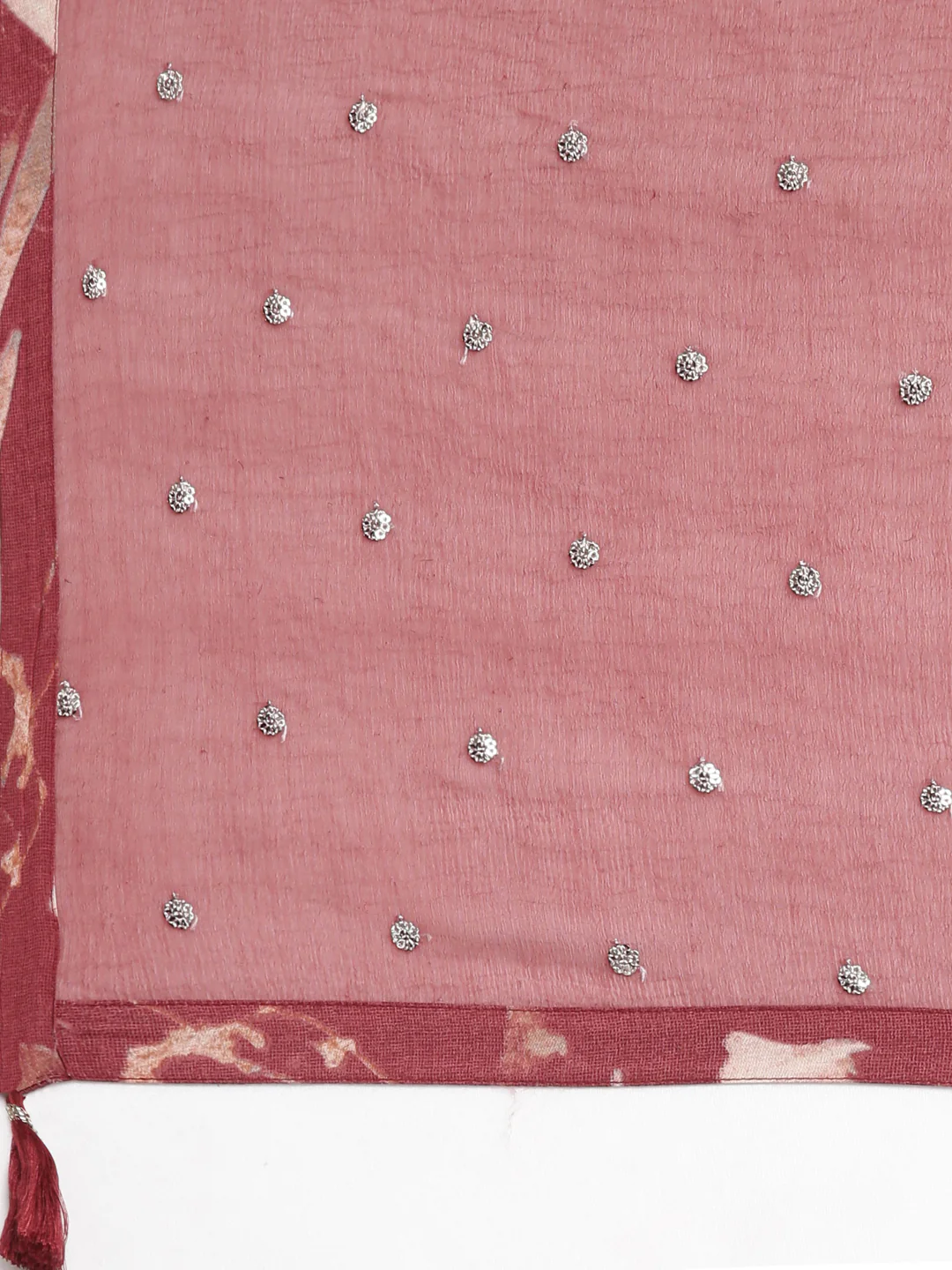 Neerus Red Printed Straight Kurta and Trousers With Dupatta - Image 7
